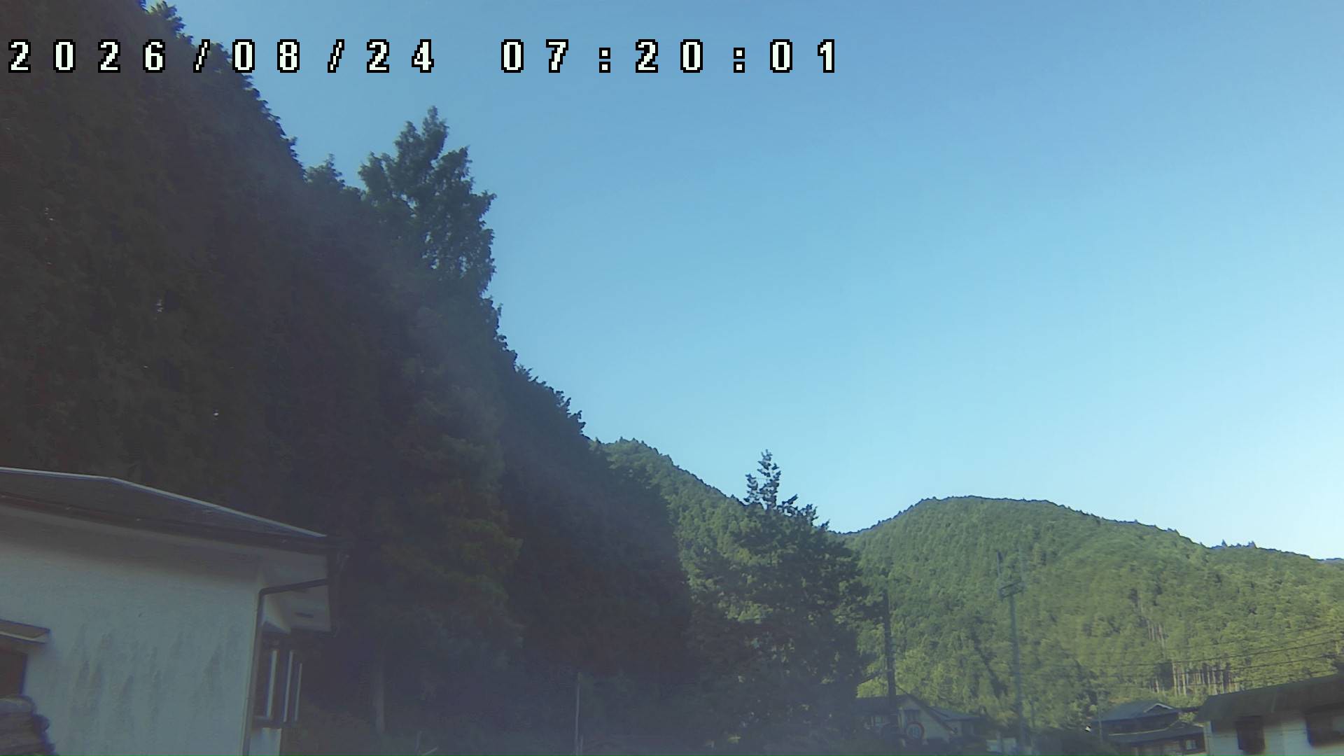 2026年8月24日 07:20ごろの金剛山登山口周辺の空