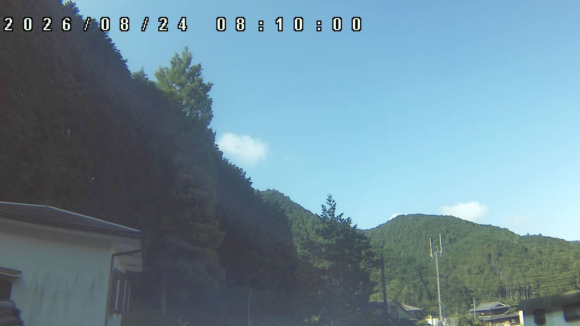 2026年8月24日 08:10ごろの金剛山登山口周辺の空