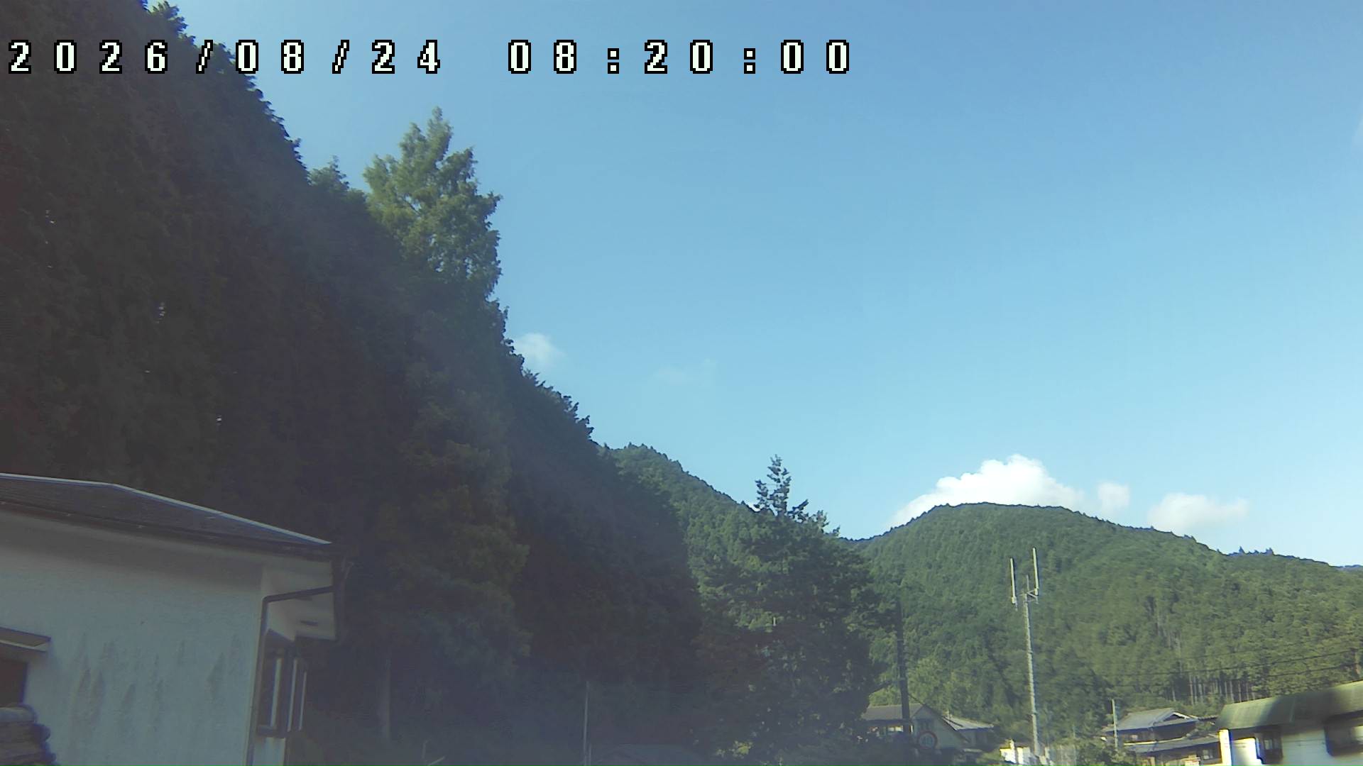 2026年8月24日 08:20ごろの金剛山登山口周辺の空