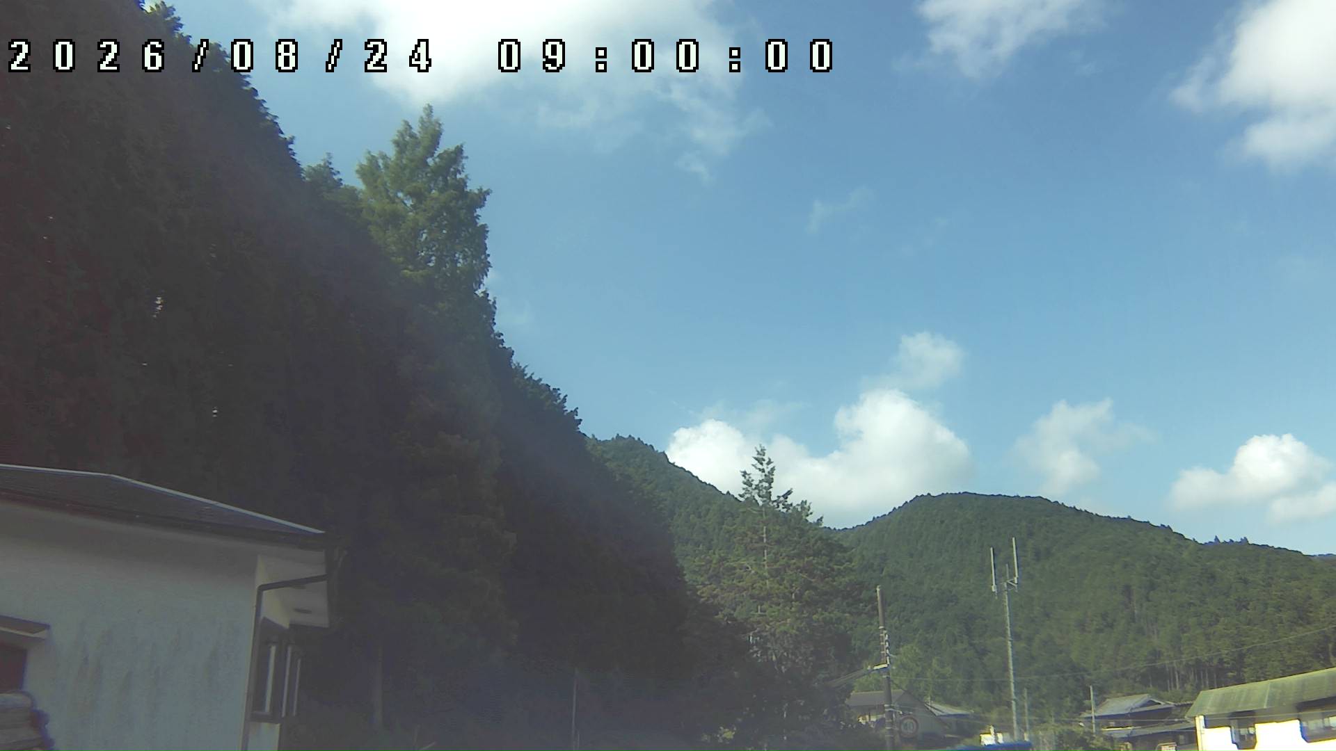 2026年8月24日 09:00ごろの金剛山登山口周辺の空