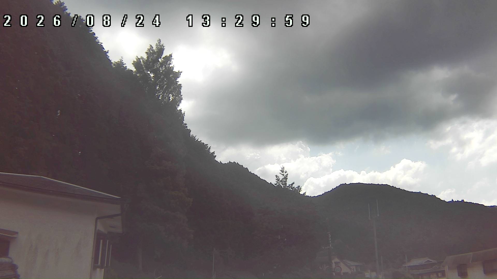 2026年8月24日 13:30ごろの金剛山登山口周辺の空