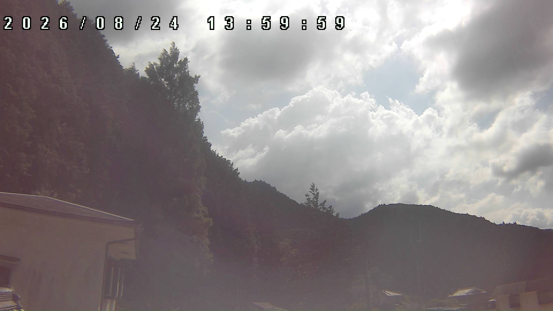 2026年8月24日 14:00ごろの金剛山登山口周辺の空