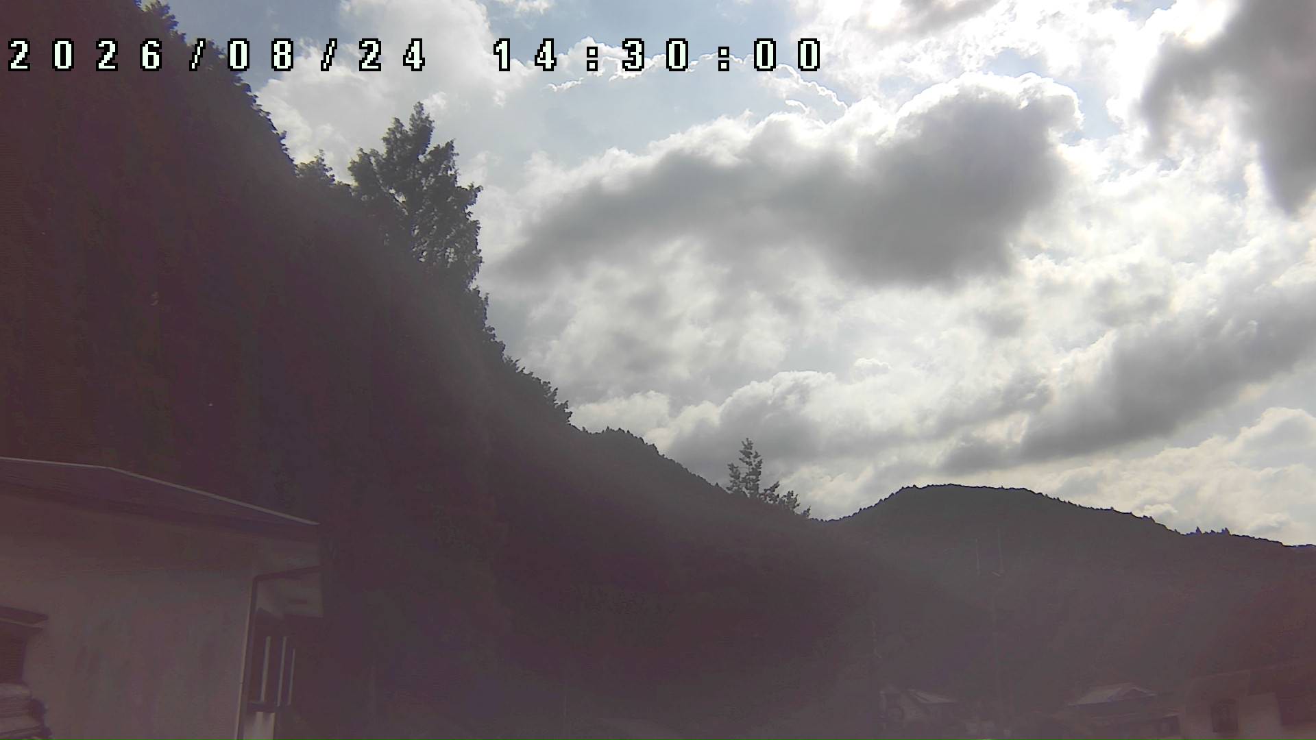 2026年8月24日 14:30ごろの金剛山登山口周辺の空
