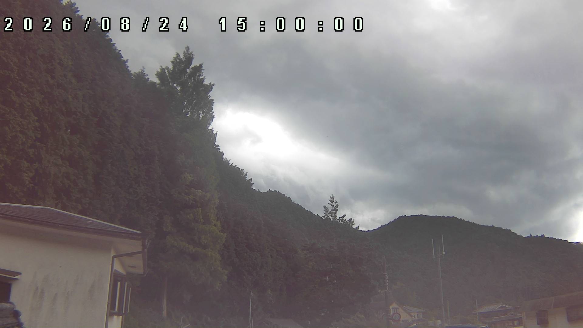 2026年8月24日 15:00ごろの金剛山登山口周辺の空