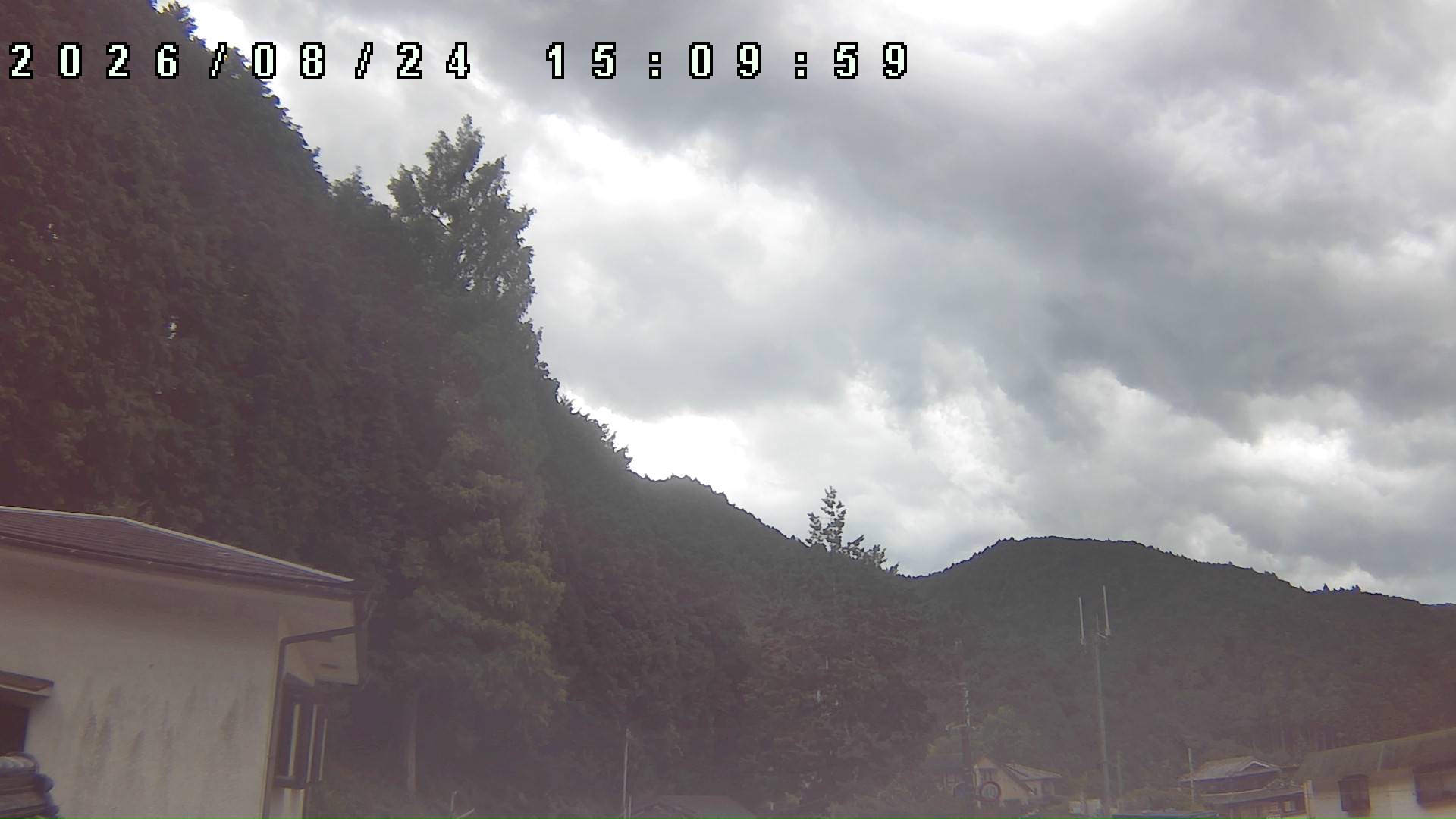 2026年8月24日 15:10ごろの金剛山登山口周辺の空