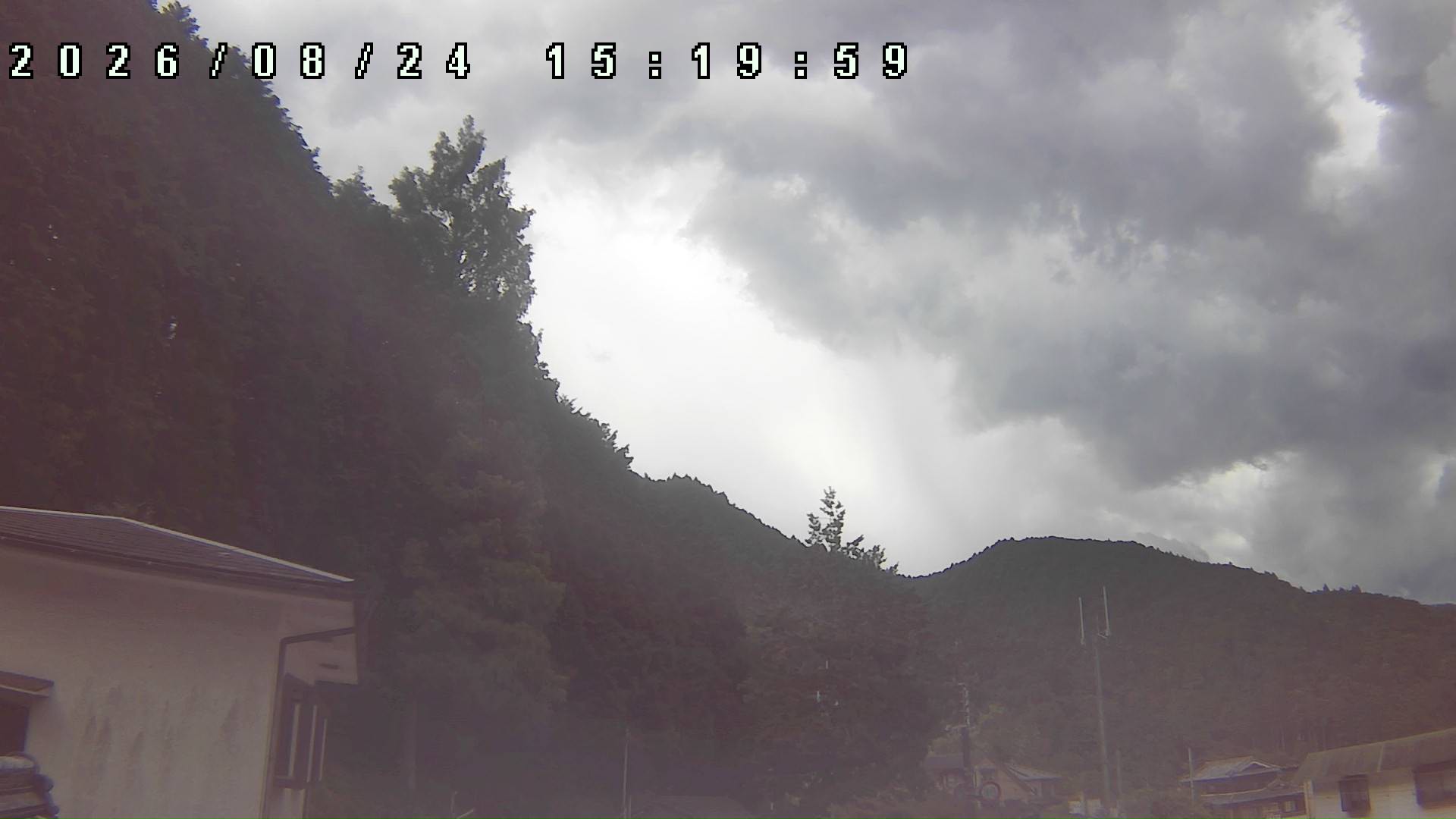 2026年8月24日 15:20ごろの金剛山登山口周辺の空