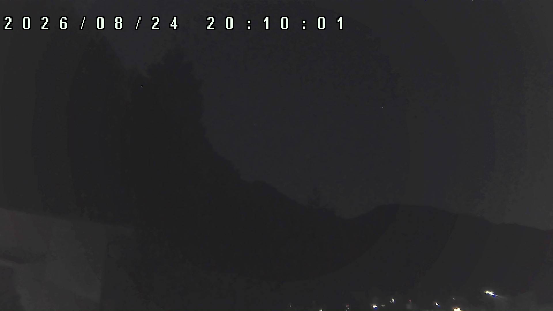 2026年8月24日 20:10ごろの金剛山登山口周辺の空
