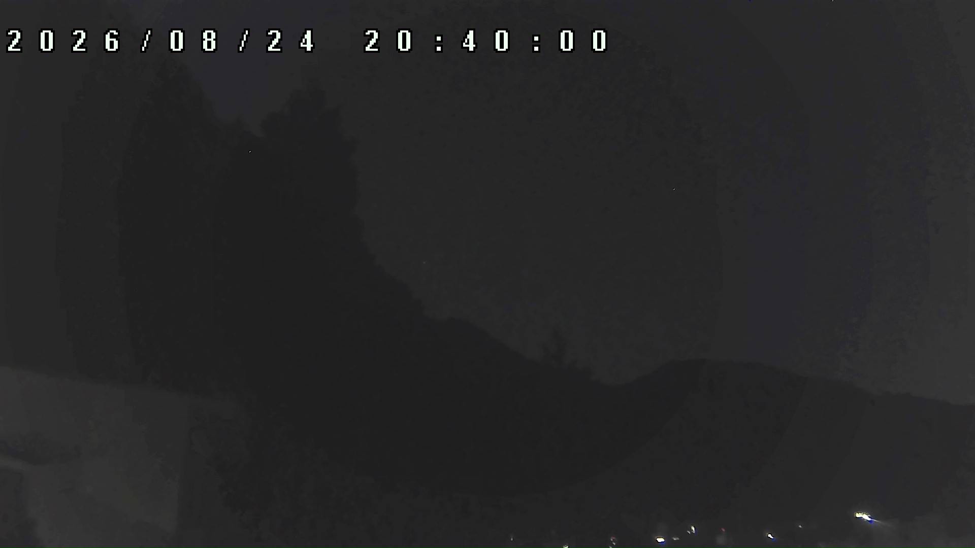 2026年8月24日 20:40ごろの金剛山登山口周辺の空