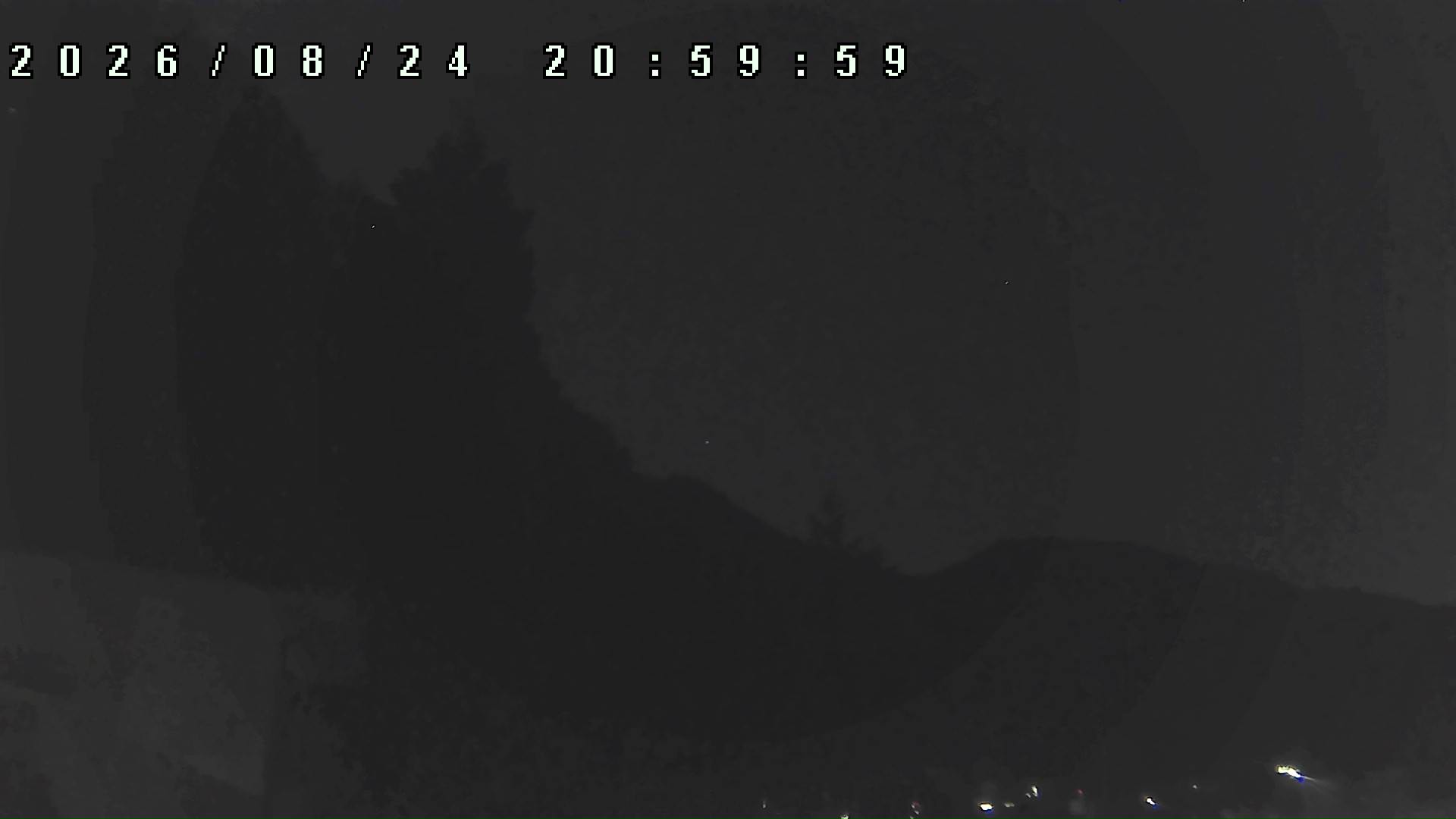 2026年8月24日 21:00ごろの金剛山登山口周辺の空
