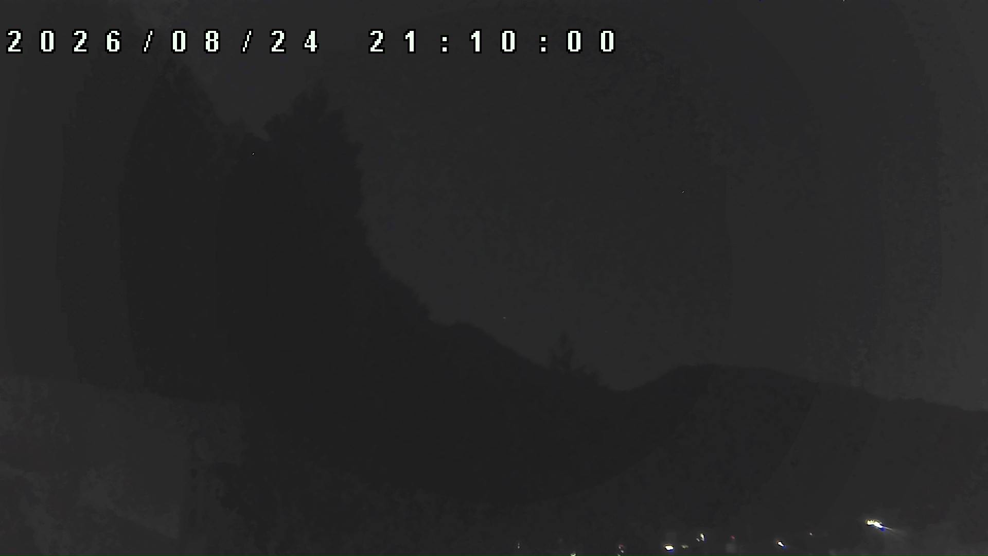 2026年8月24日 21:10ごろの金剛山登山口周辺の空