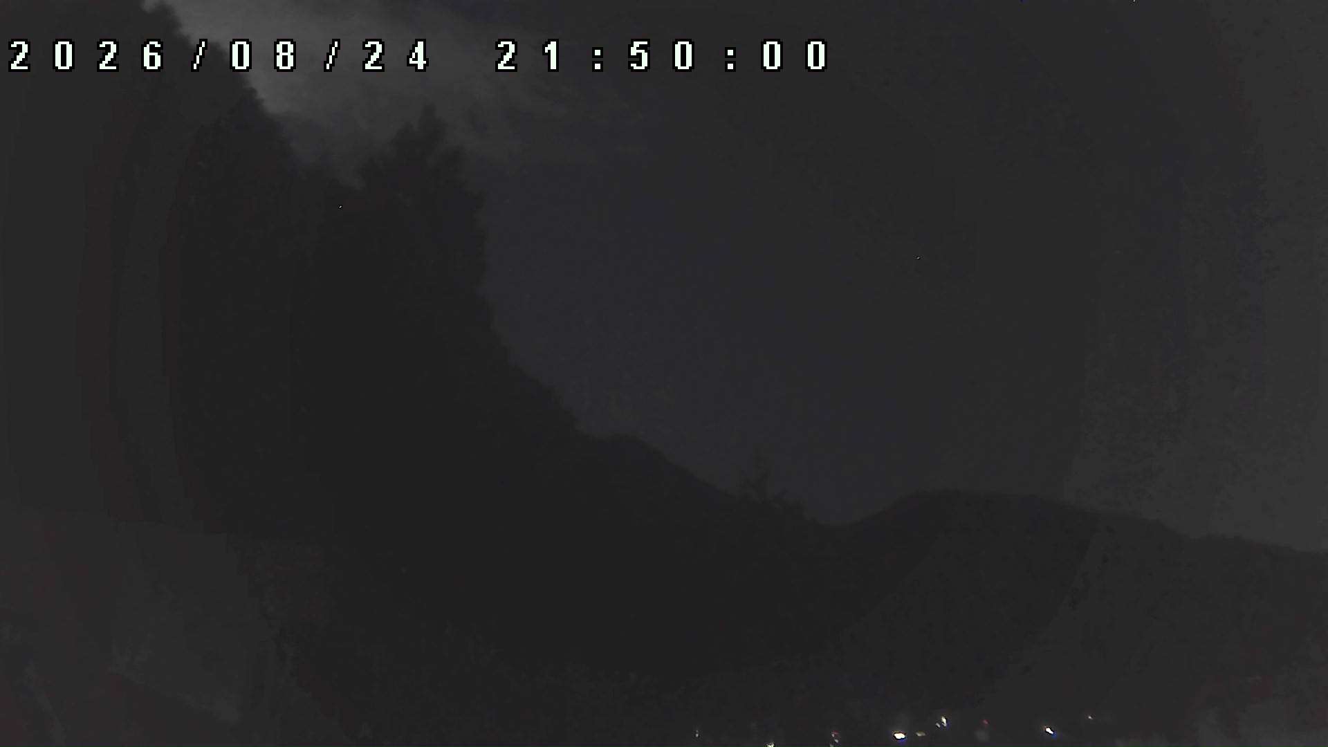 2026年8月24日 21:50ごろの金剛山登山口周辺の空