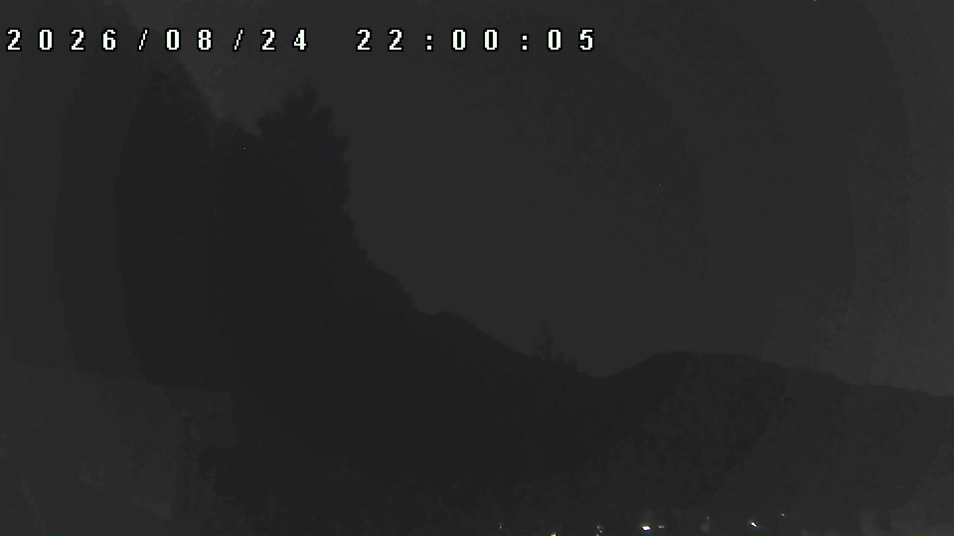 2026年8月24日 22:00ごろの金剛山登山口周辺の空