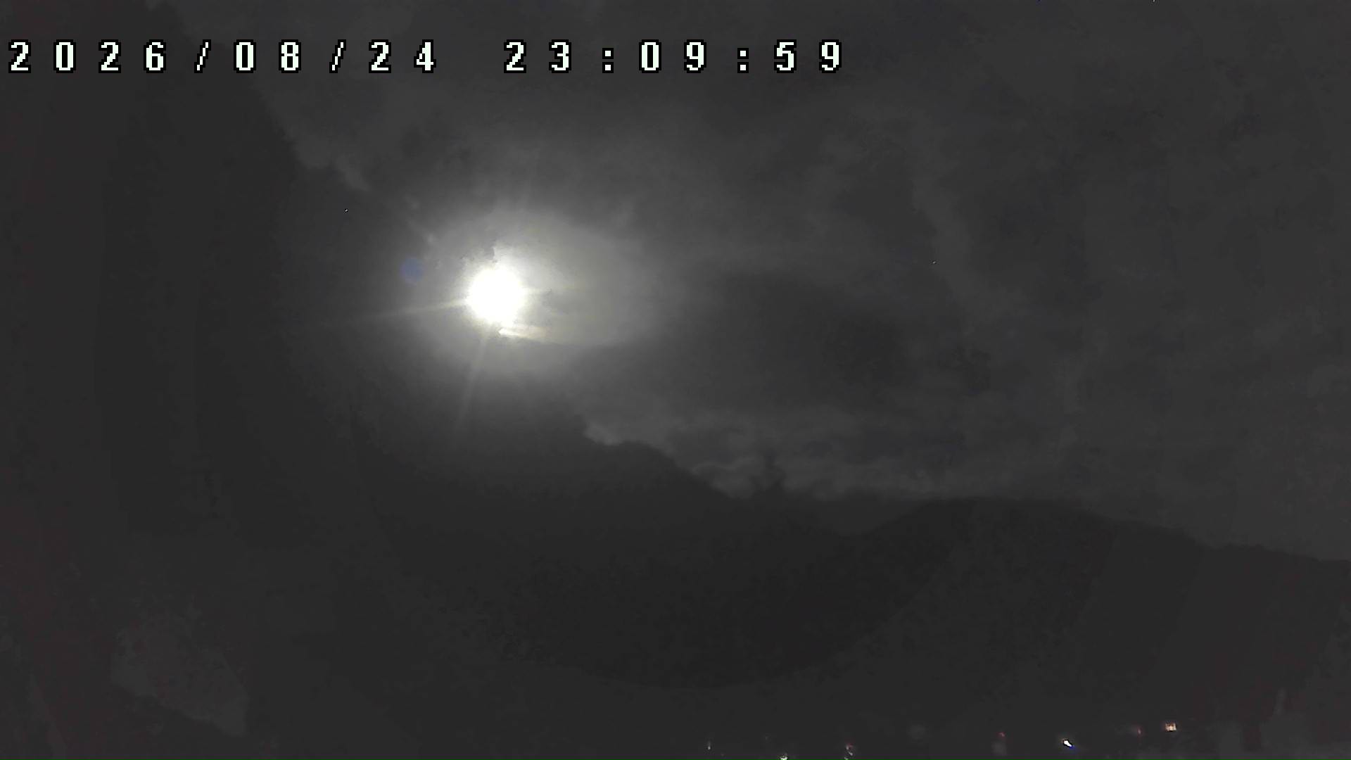2026年8月24日 23:10ごろの金剛山登山口周辺の空