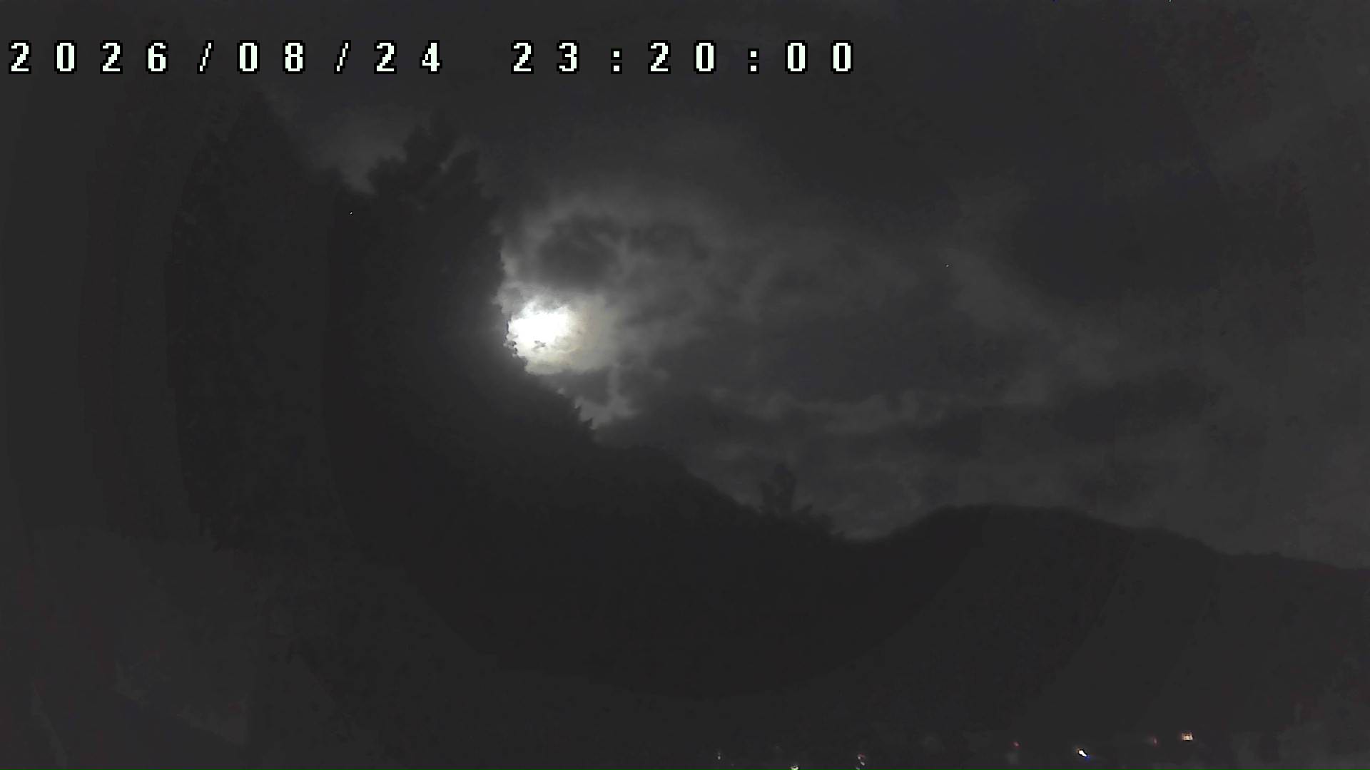2026年8月24日 23:20ごろの金剛山登山口周辺の空