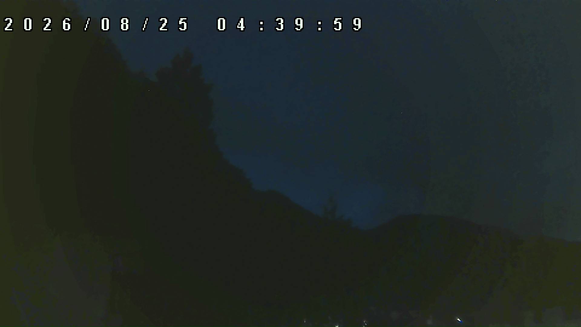 2026年8月25日 04:40ごろの金剛山登山口周辺の空