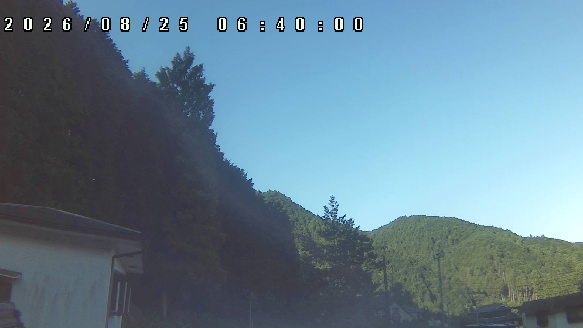 2026年8月25日 06:40ごろの金剛山登山口周辺の空