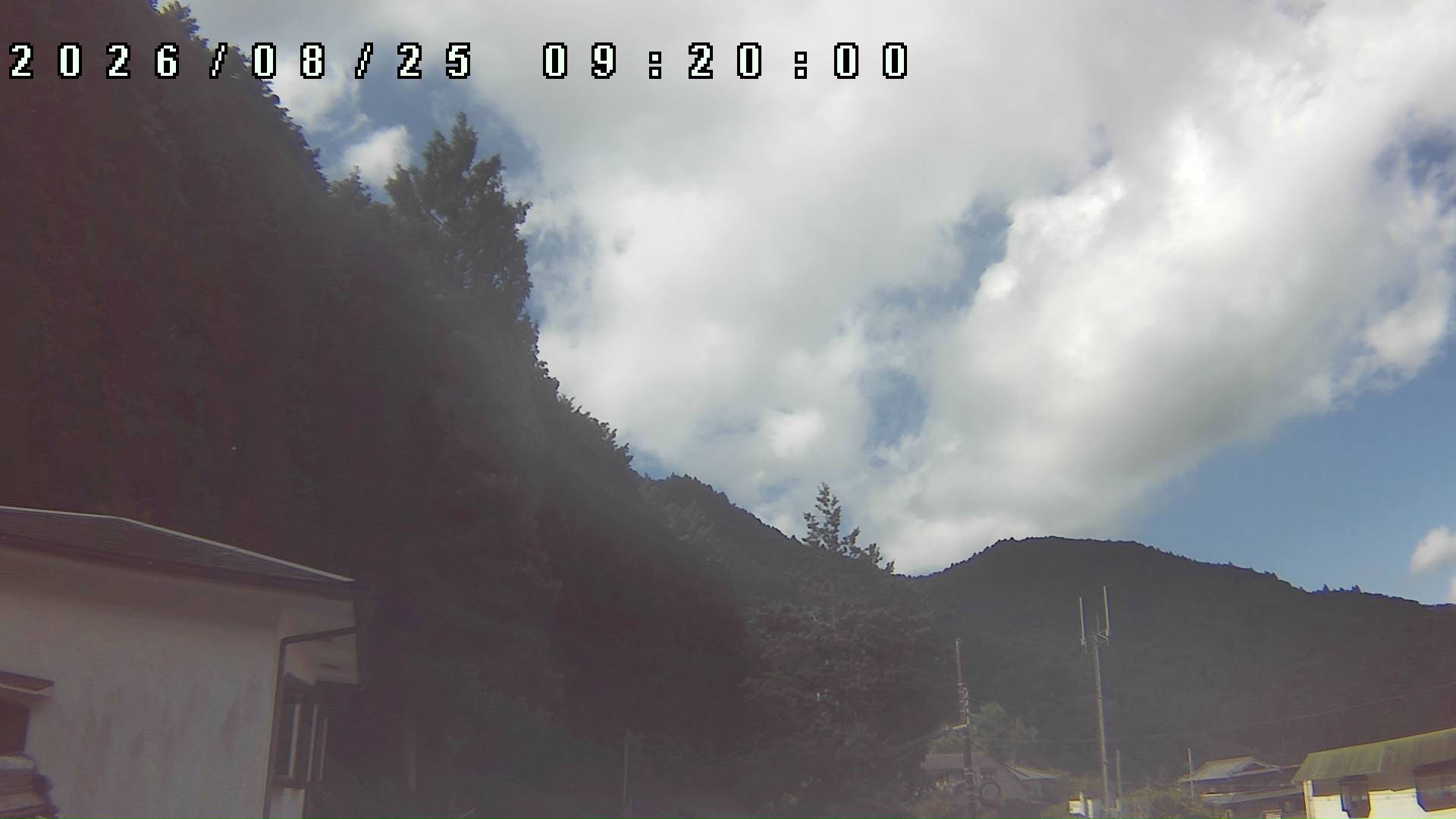 2026年8月25日 09:20ごろの金剛山登山口周辺の空