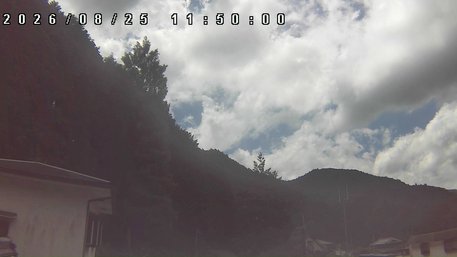 2026年8月25日 11:50ごろの金剛山登山口周辺の空