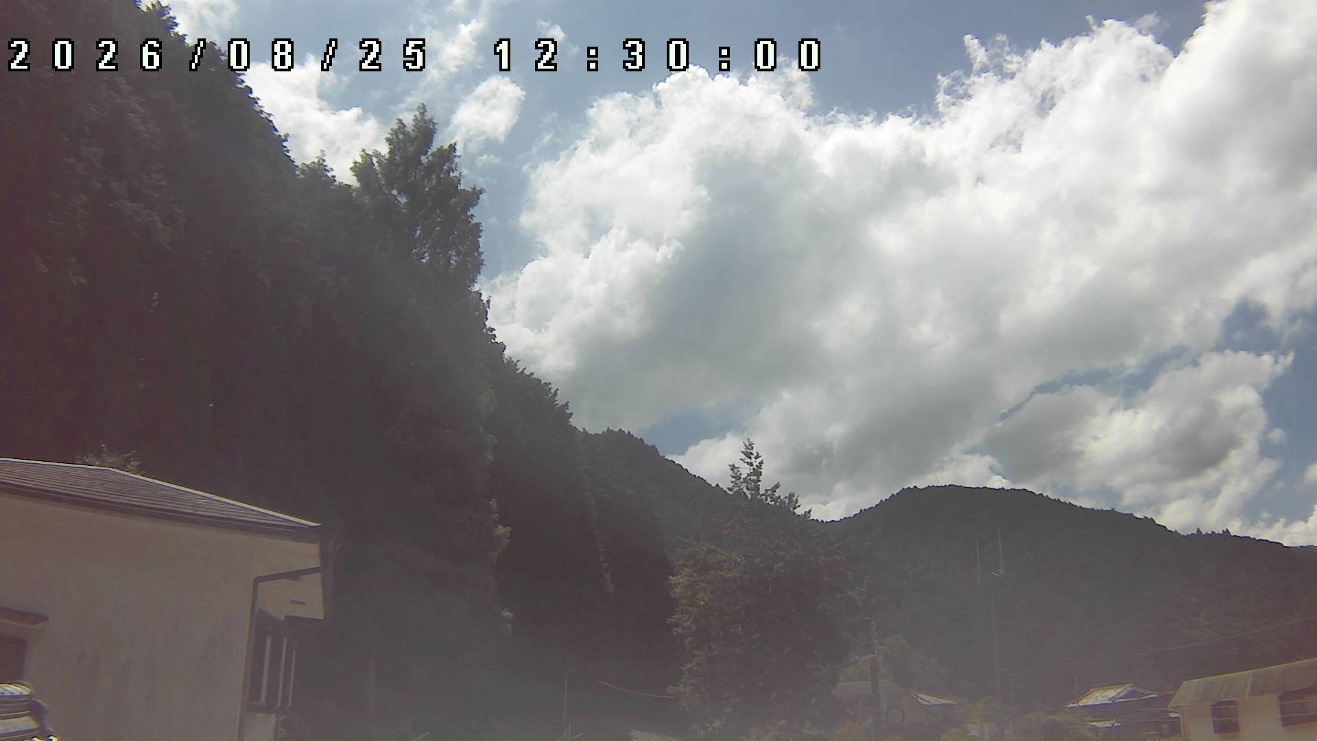 2026年8月25日 12:30ごろの金剛山登山口周辺の空