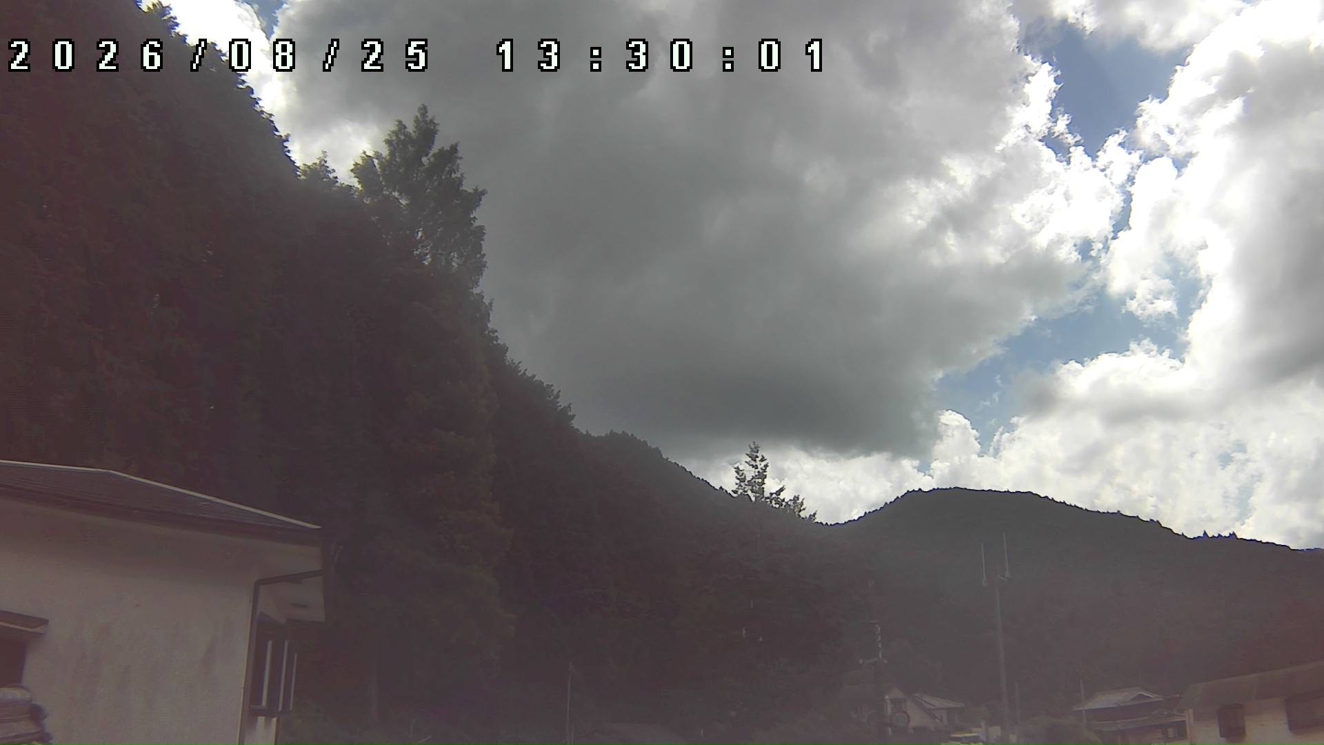 2026年8月25日 13:30ごろの金剛山登山口周辺の空