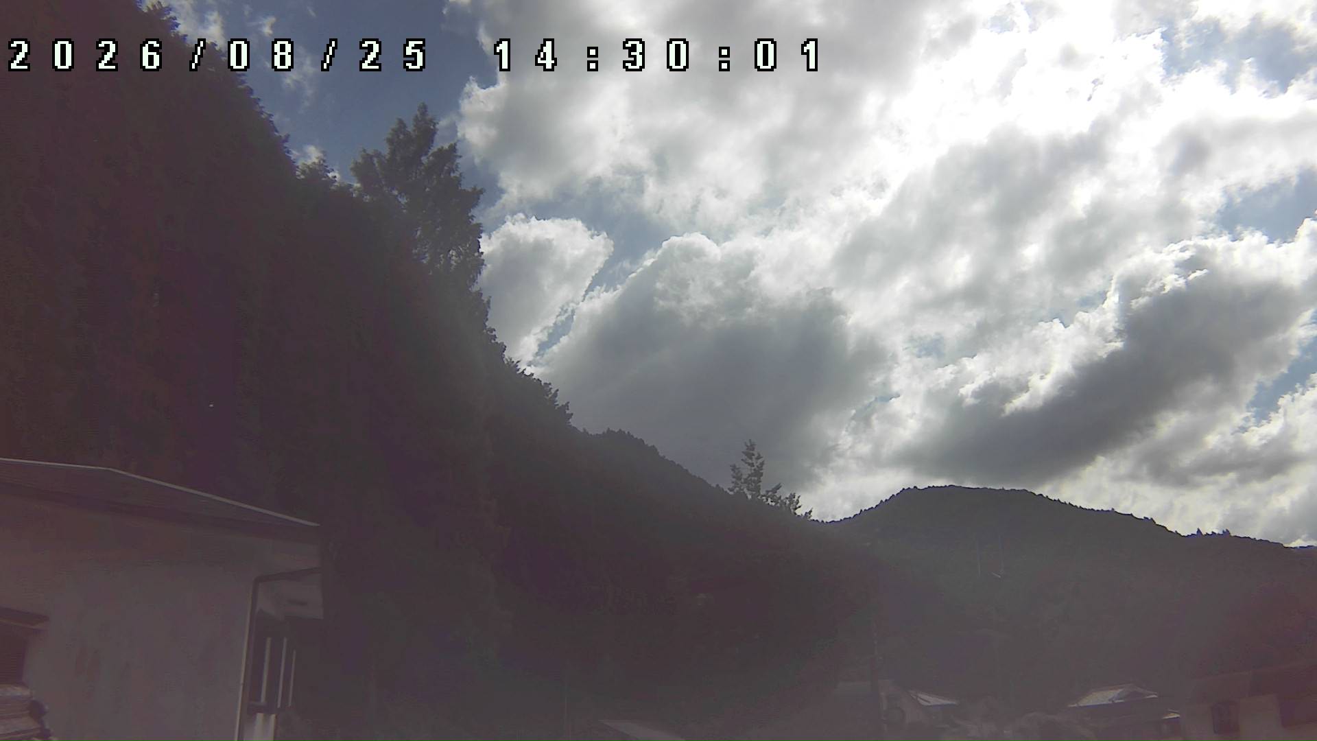 2026年8月25日 14:30ごろの金剛山登山口周辺の空