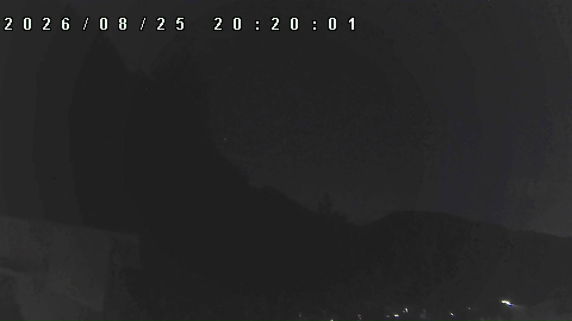 2026年8月25日 20:20ごろの金剛山登山口周辺の空