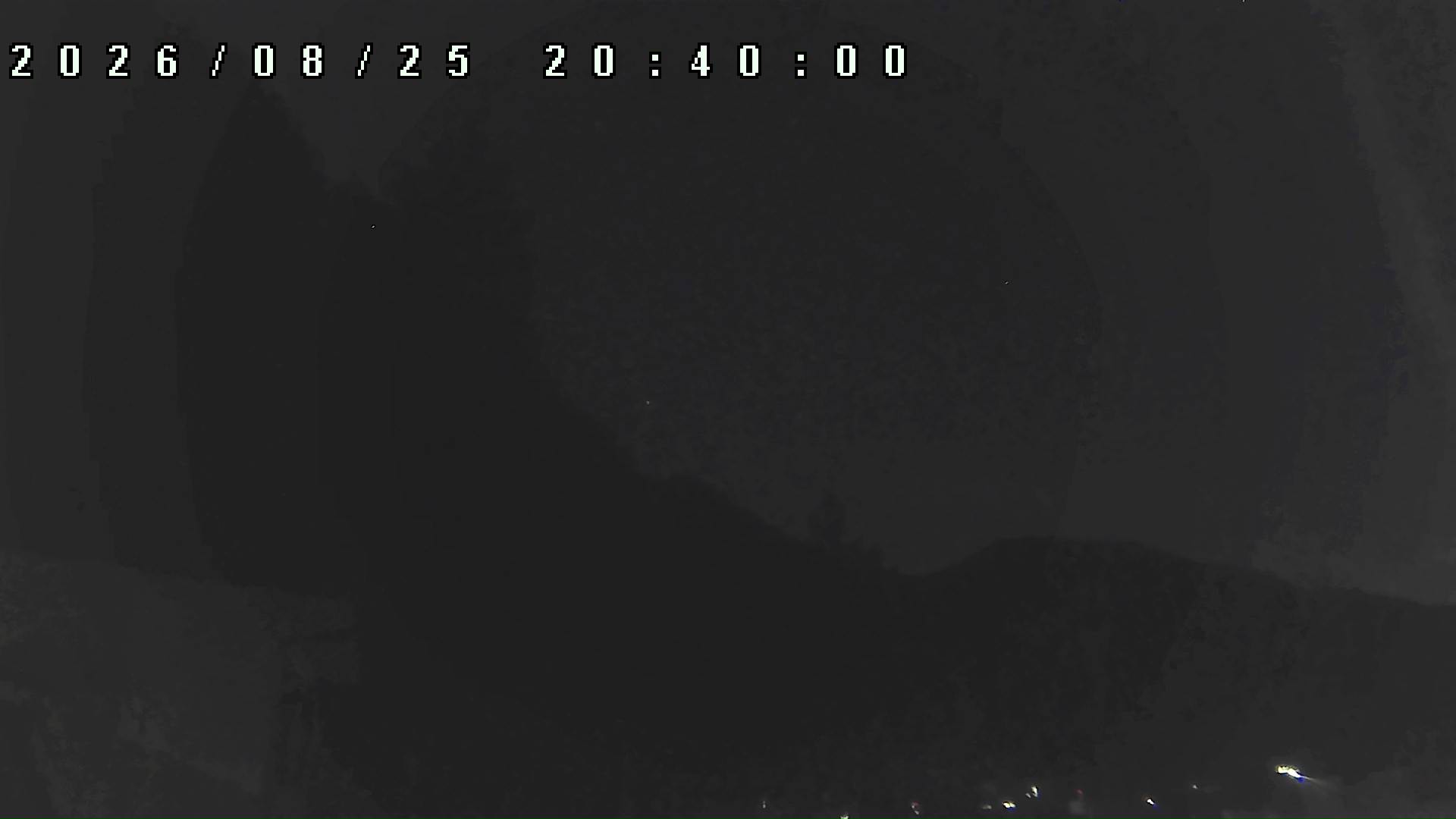 2026年8月25日 20:40ごろの金剛山登山口周辺の空