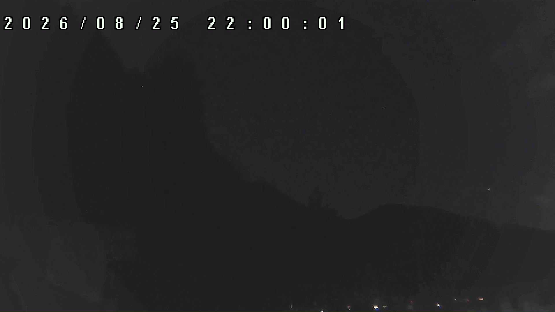 2026年8月25日 22:00ごろの金剛山登山口周辺の空