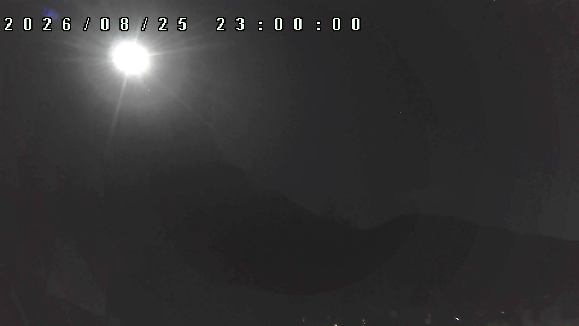 2026年8月25日 23:00ごろの金剛山登山口周辺の空