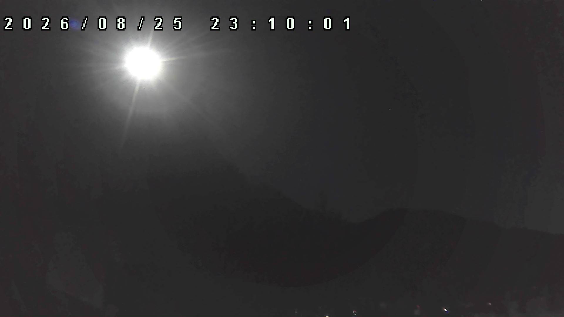 2026年8月25日 23:10ごろの金剛山登山口周辺の空