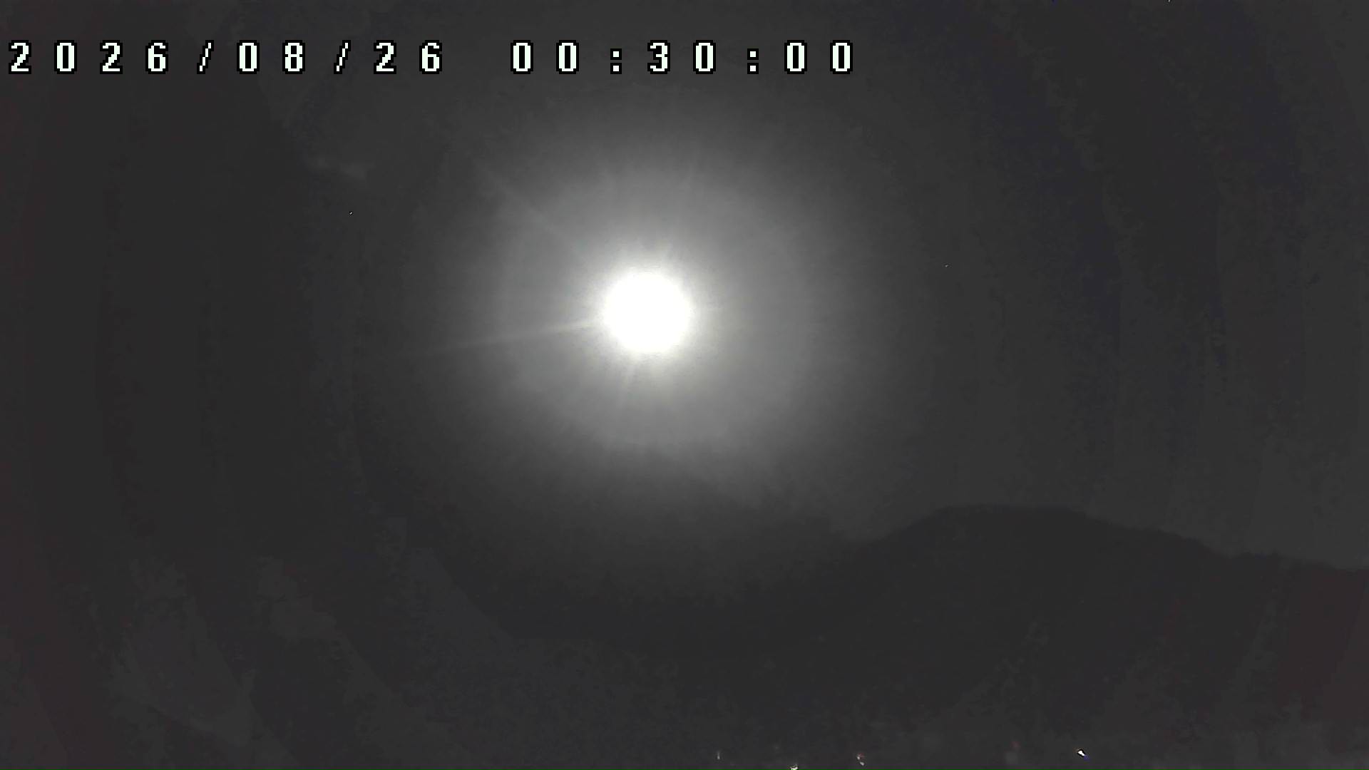 2026年8月26日 00:30ごろの金剛山登山口周辺の空