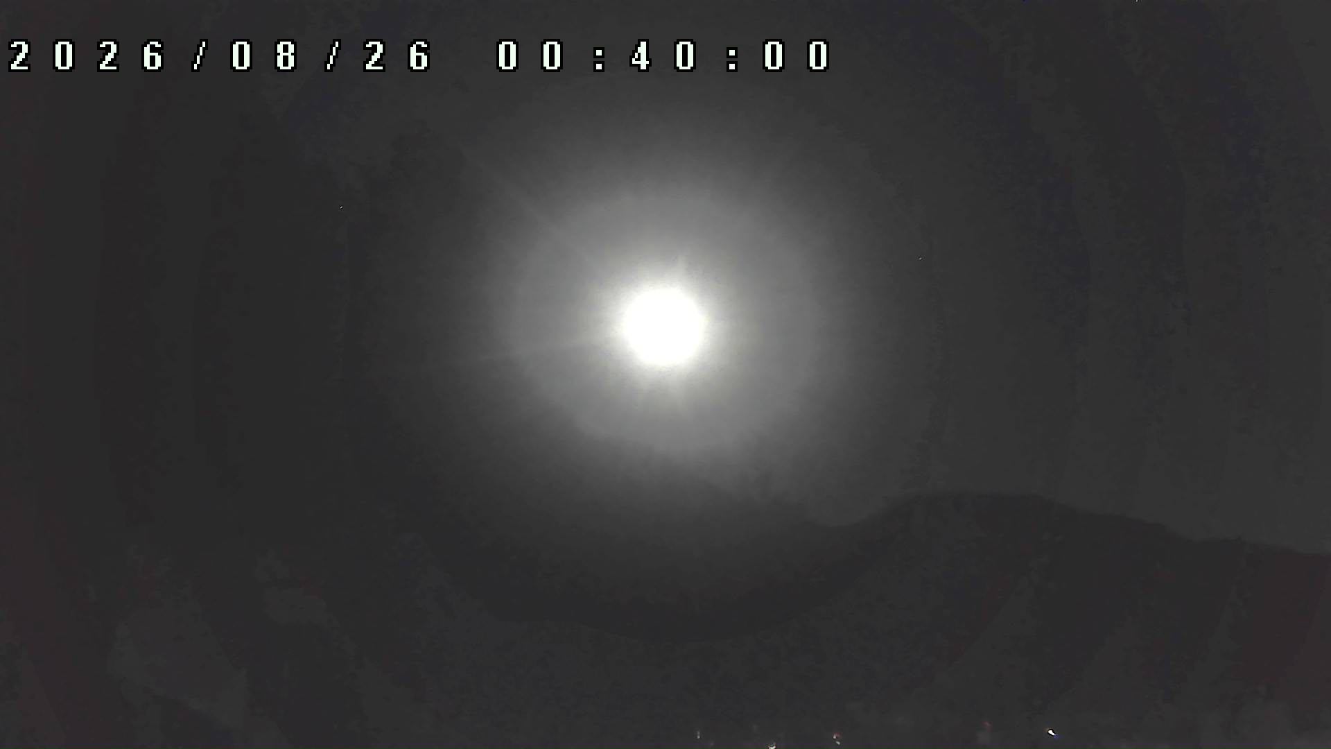 2026年8月26日 00:40ごろの金剛山登山口周辺の空