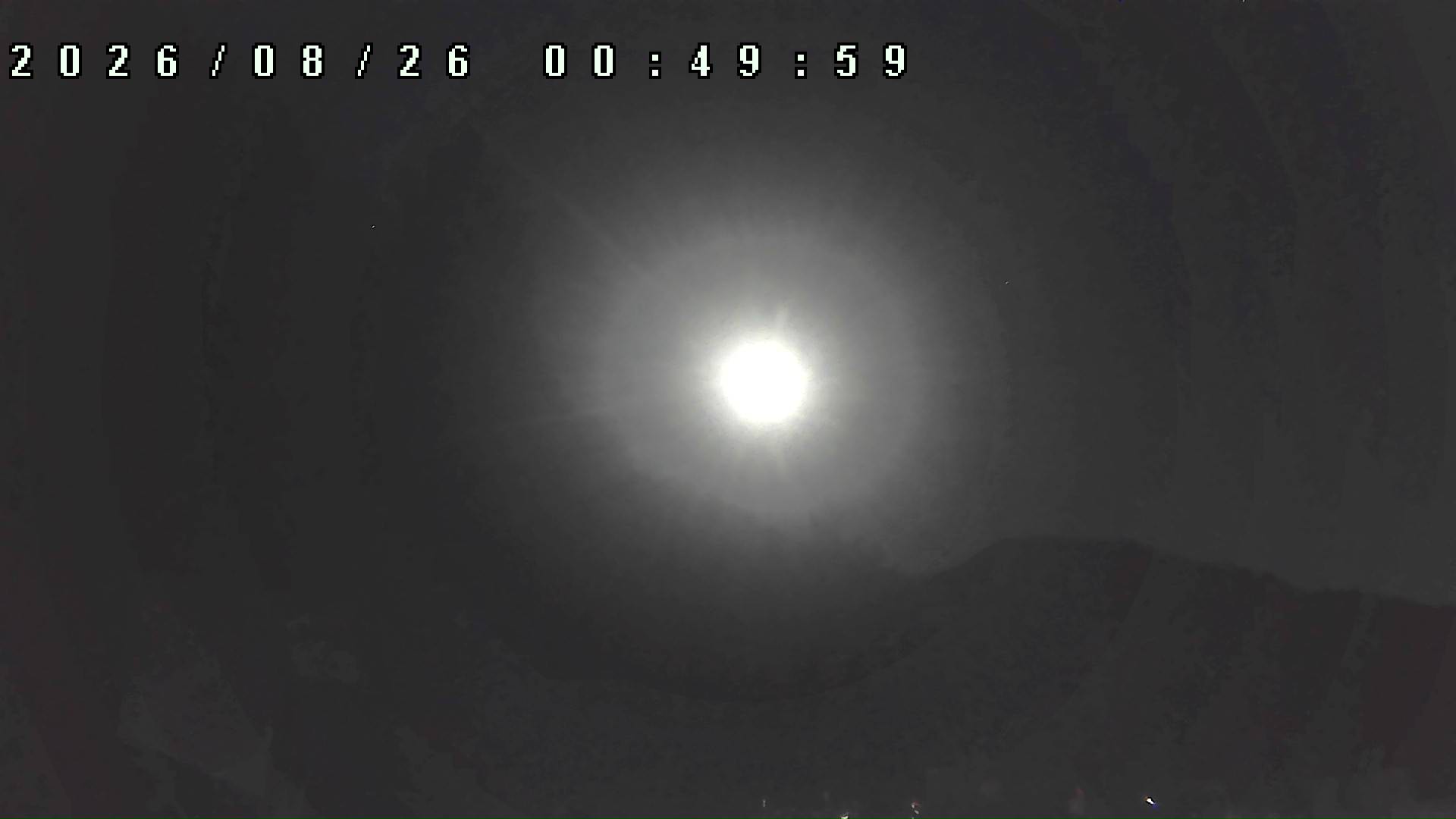 2026年8月26日 00:50ごろの金剛山登山口周辺の空