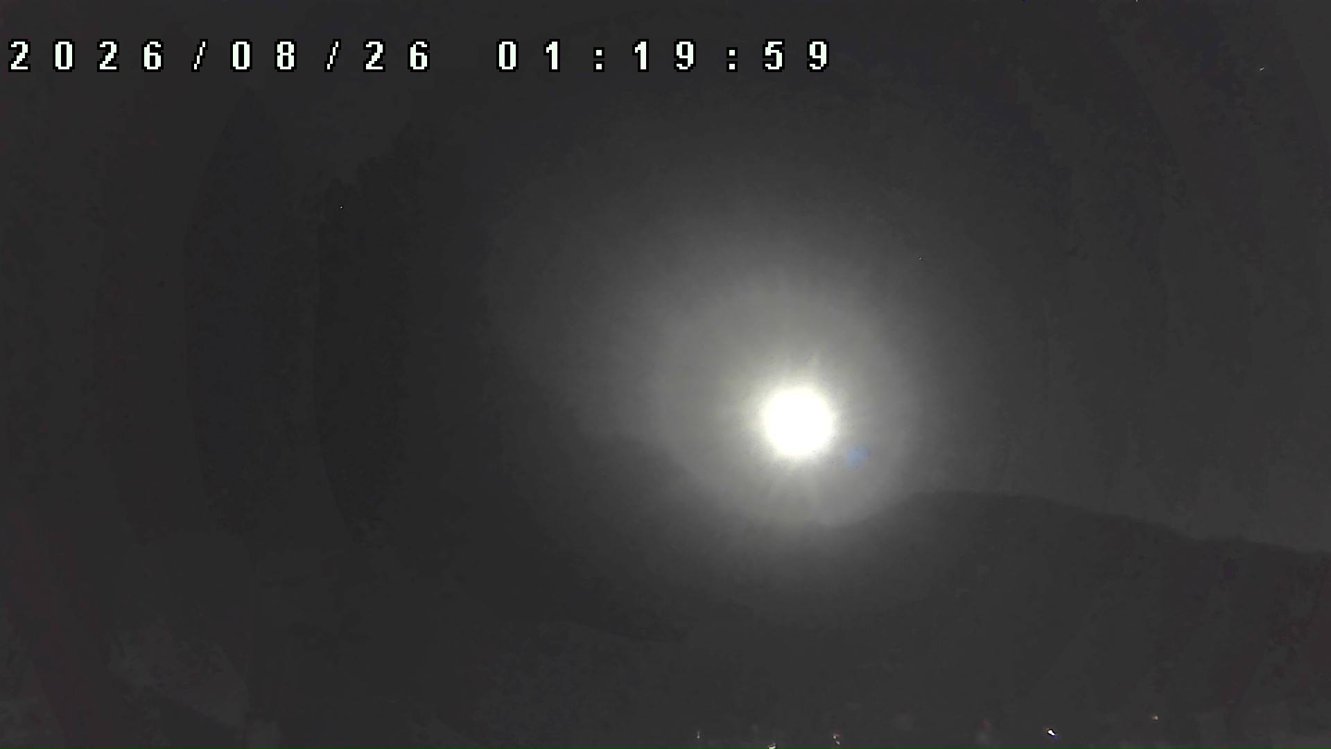 2026年8月26日 01:20ごろの金剛山登山口周辺の空