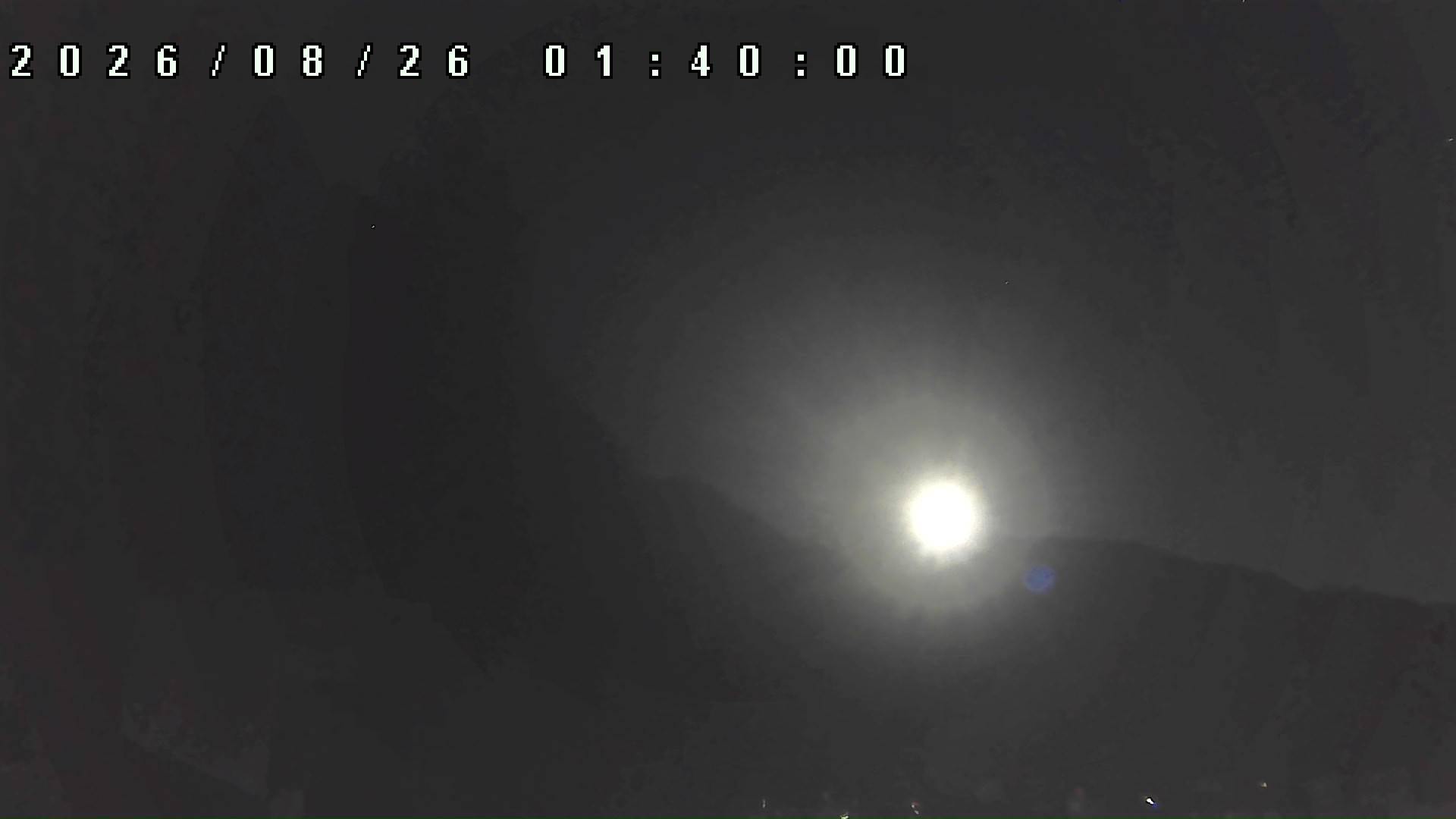 2026年8月26日 01:40ごろの金剛山登山口周辺の空