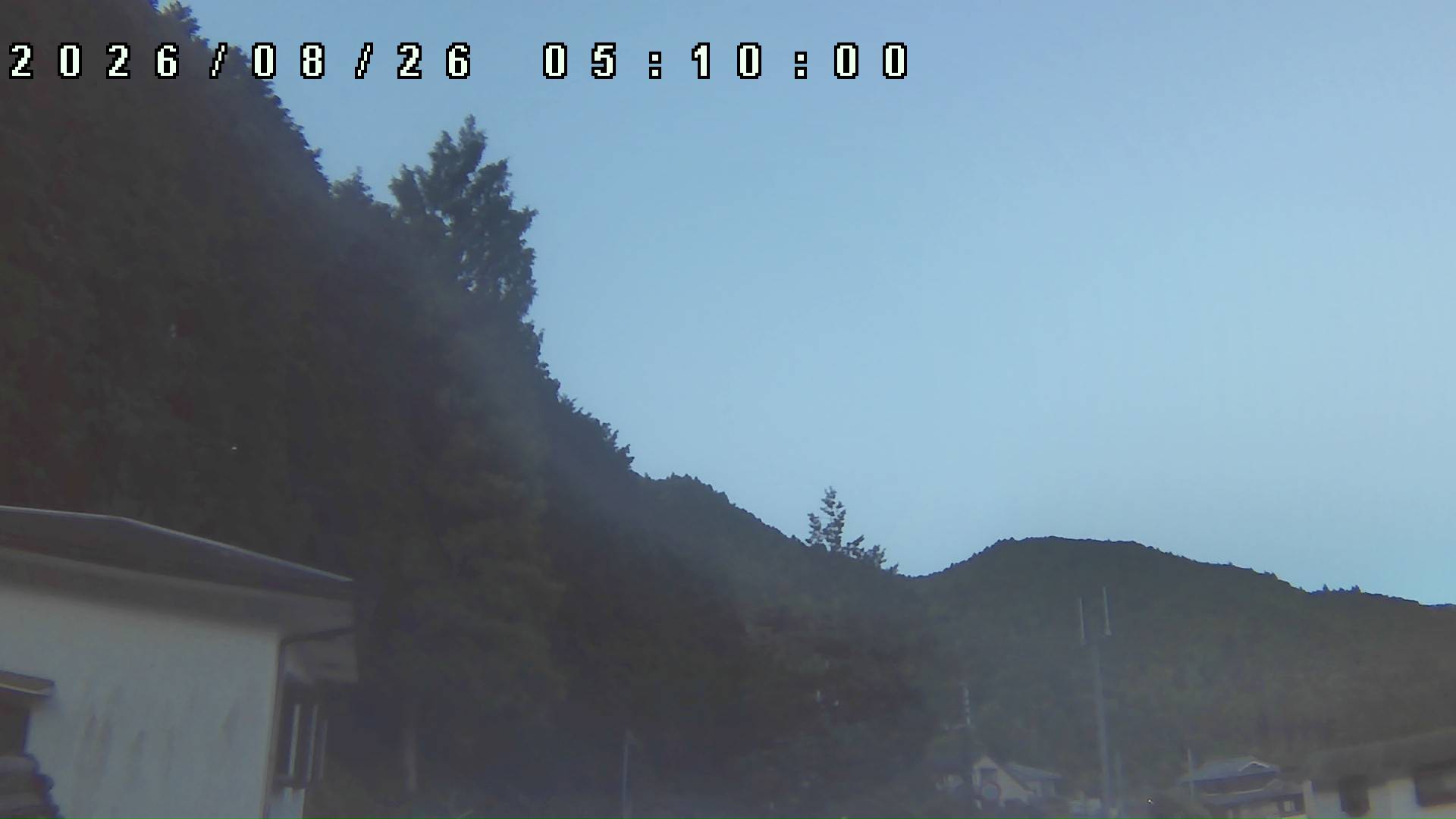 2026年8月26日 05:10ごろの金剛山登山口周辺の空