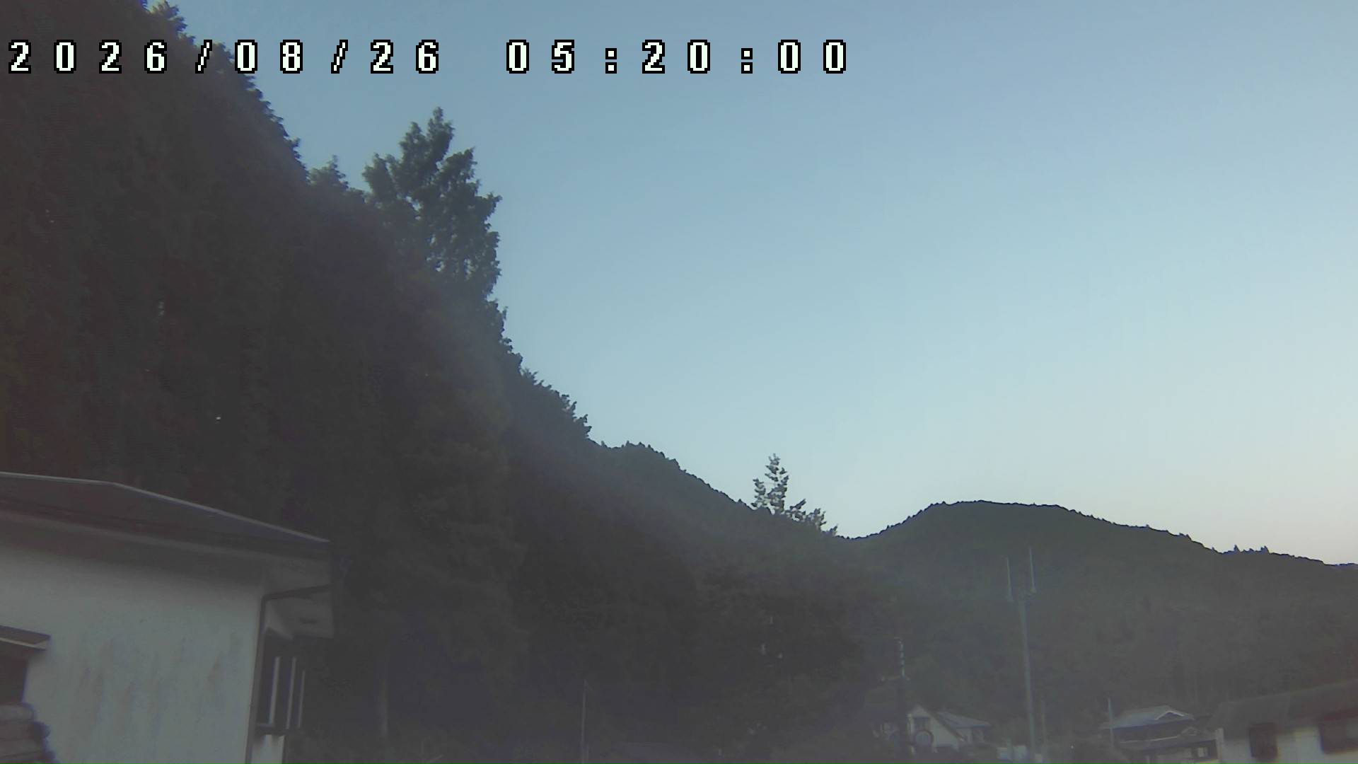 2026年8月26日 05:20ごろの金剛山登山口周辺の空