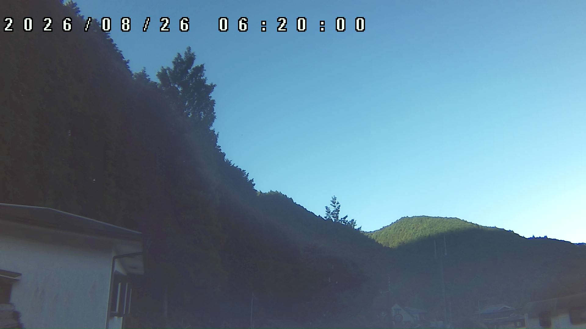 2026年8月26日 06:20ごろの金剛山登山口周辺の空