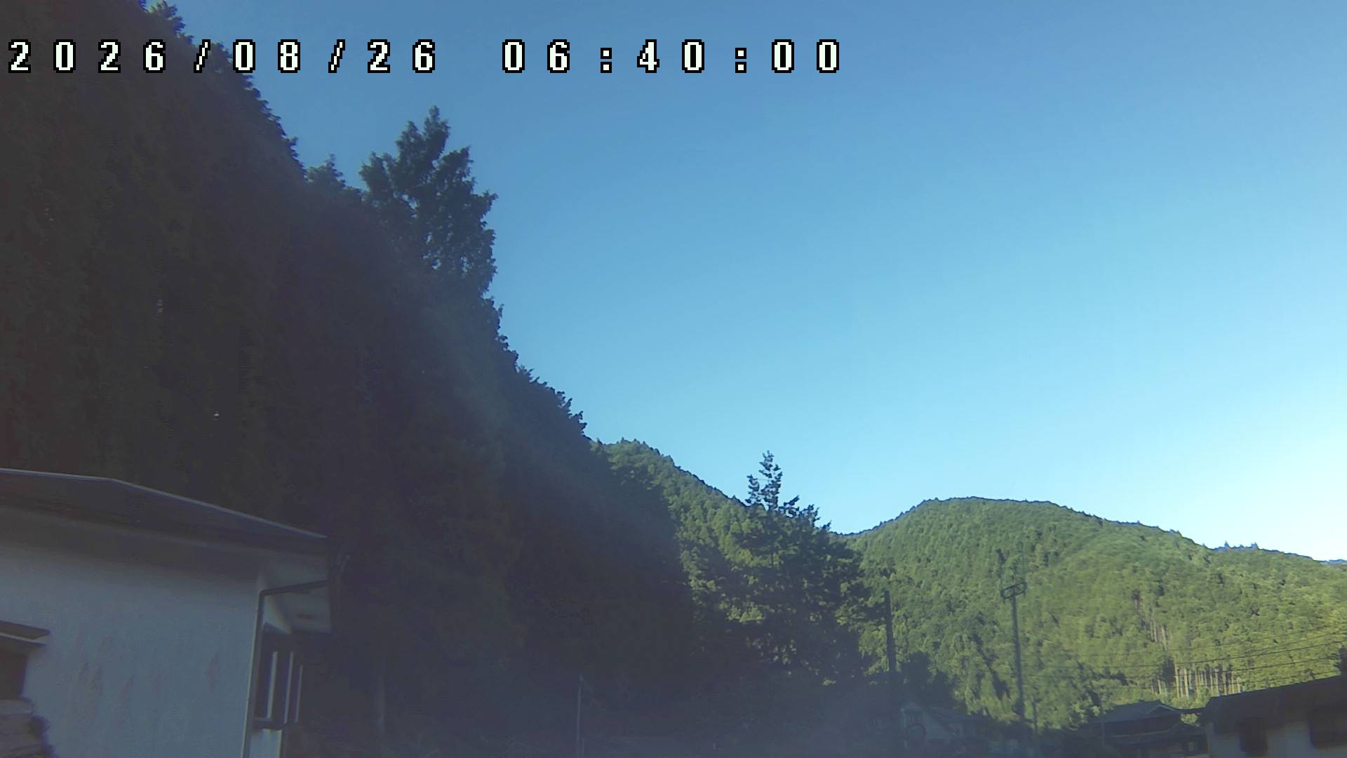 2026年8月26日 06:40ごろの金剛山登山口周辺の空