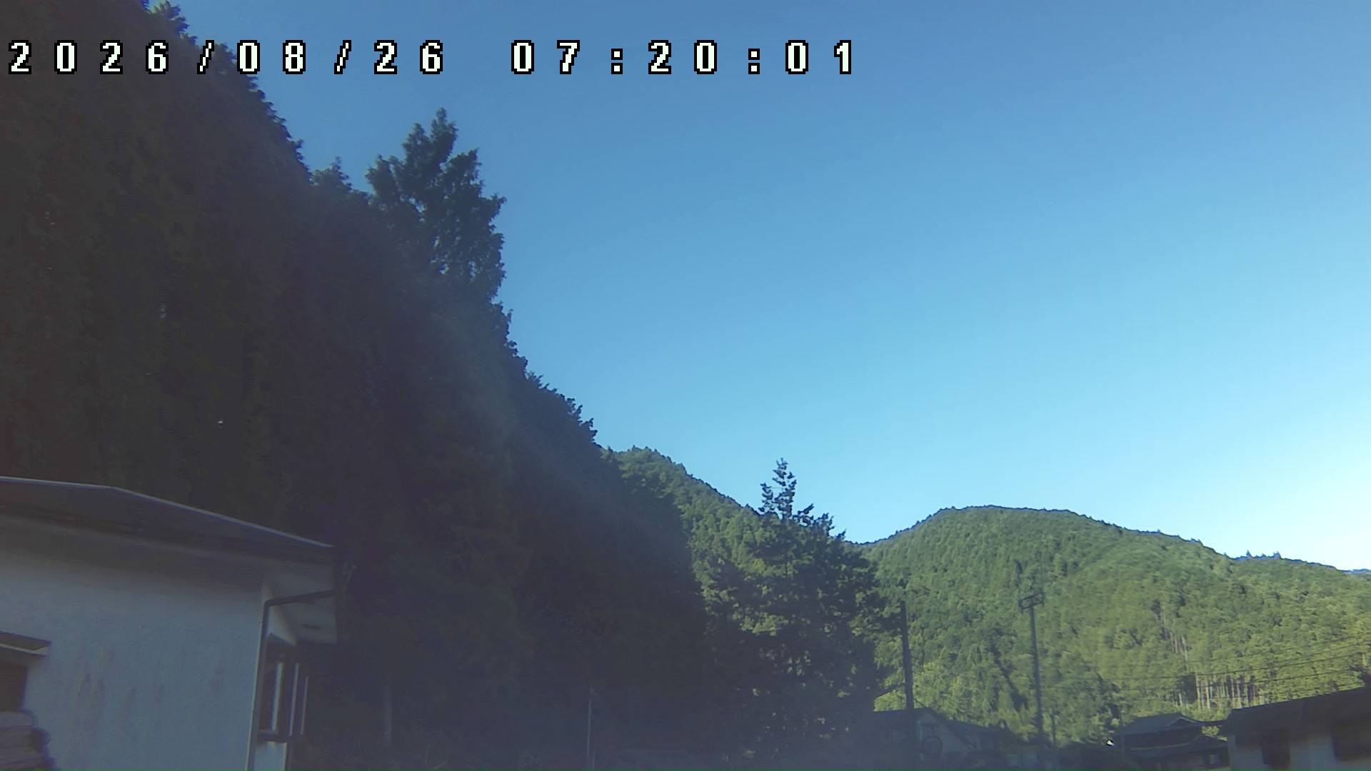 2026年8月26日 07:20ごろの金剛山登山口周辺の空