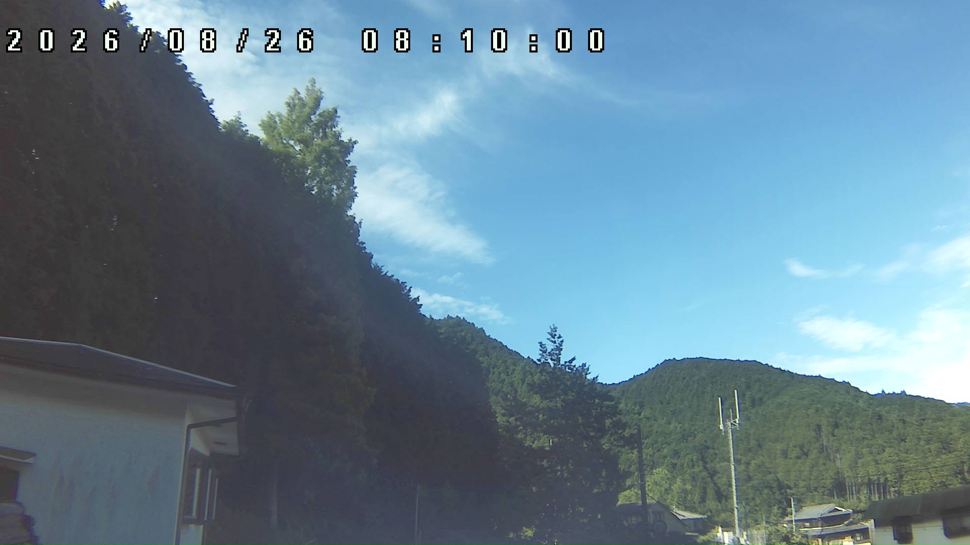 2026年8月26日 08:10ごろの金剛山登山口周辺の空