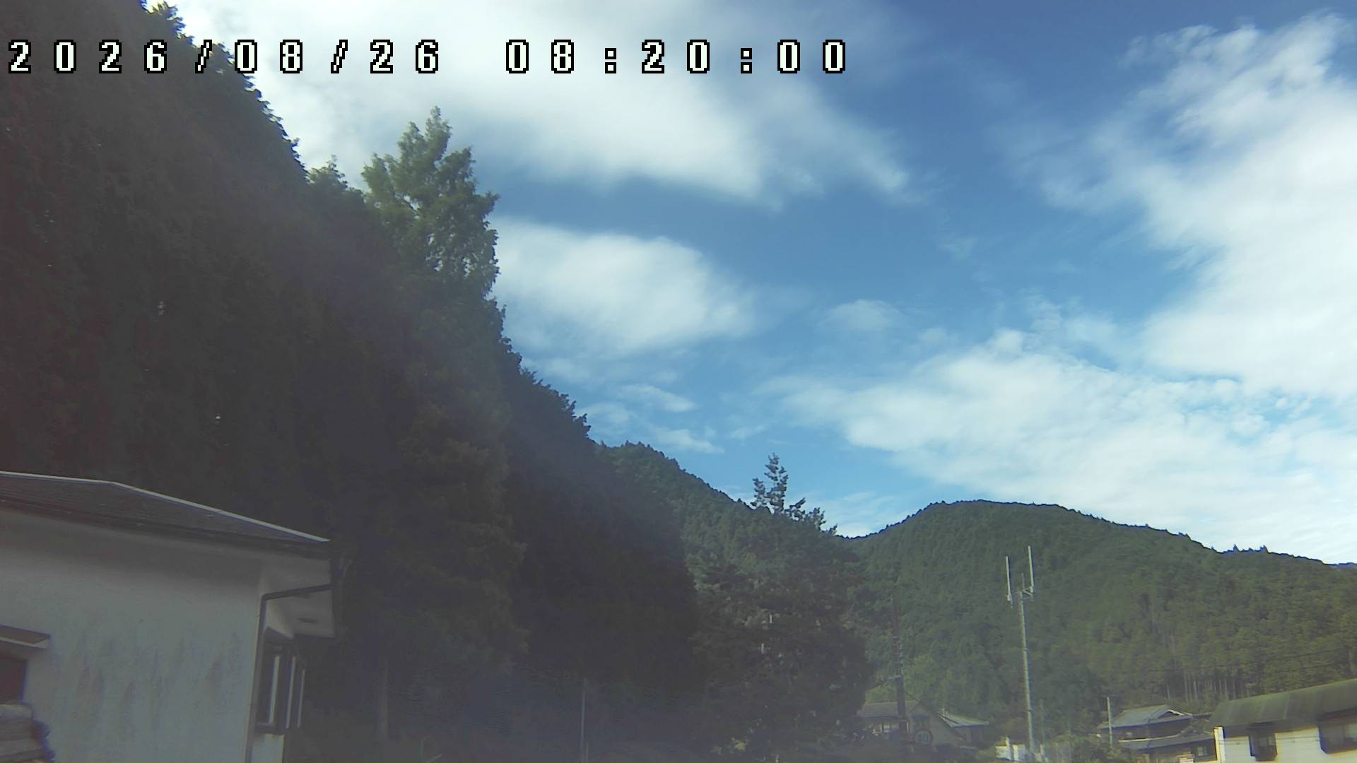 2026年8月26日 08:20ごろの金剛山登山口周辺の空