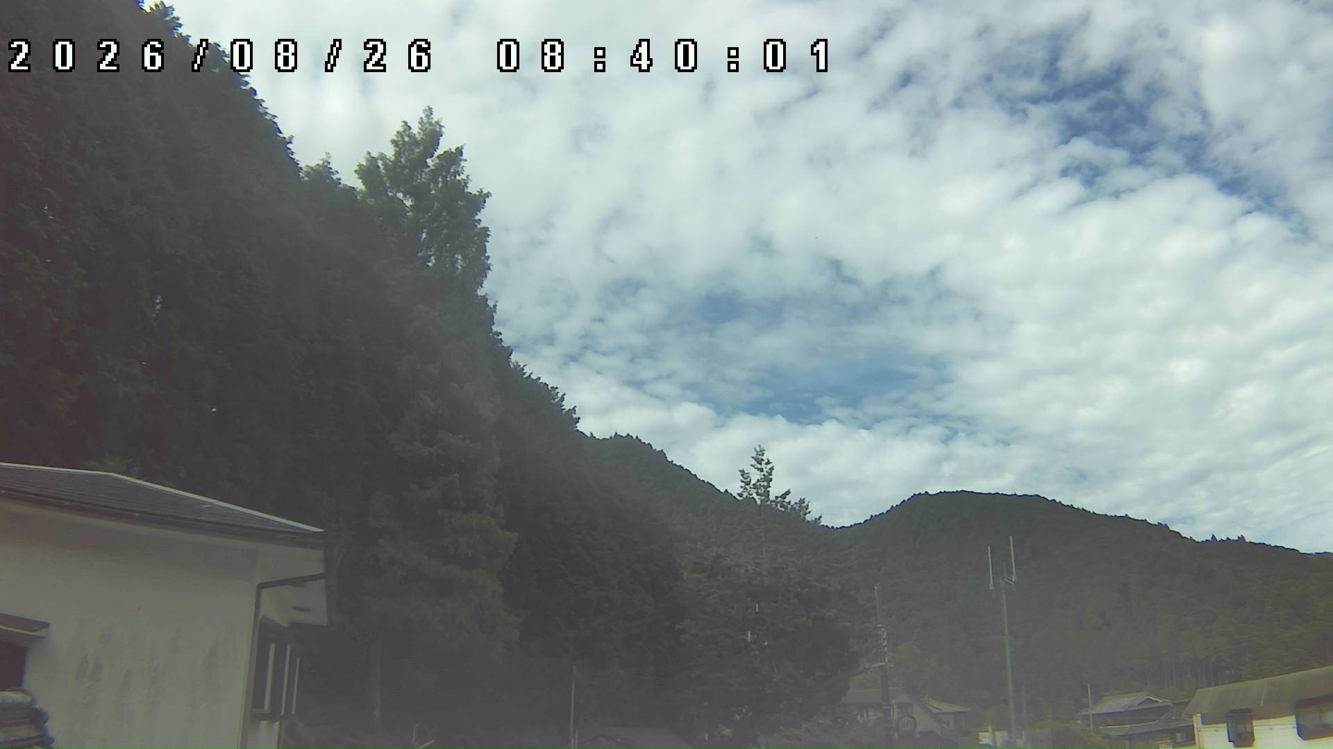2026年8月26日 08:40ごろの金剛山登山口周辺の空