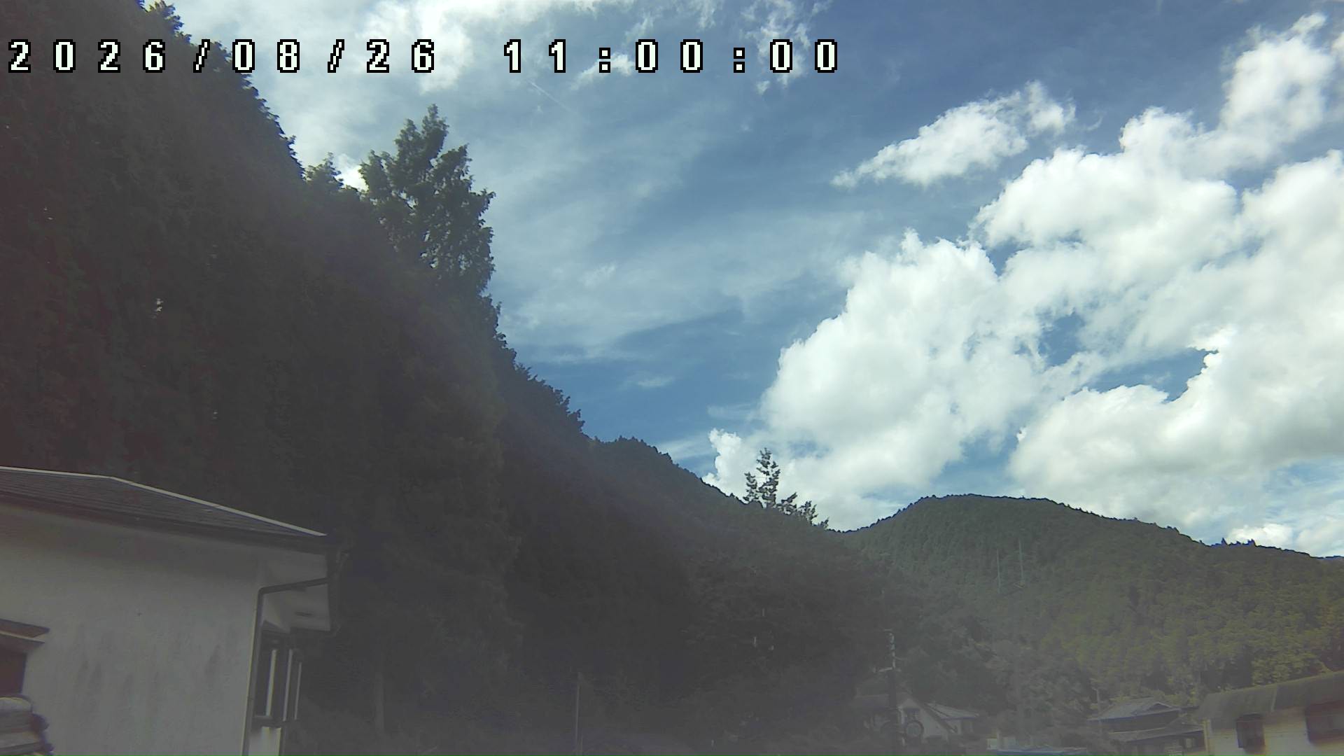 2026年8月26日 11:00ごろの金剛山登山口周辺の空