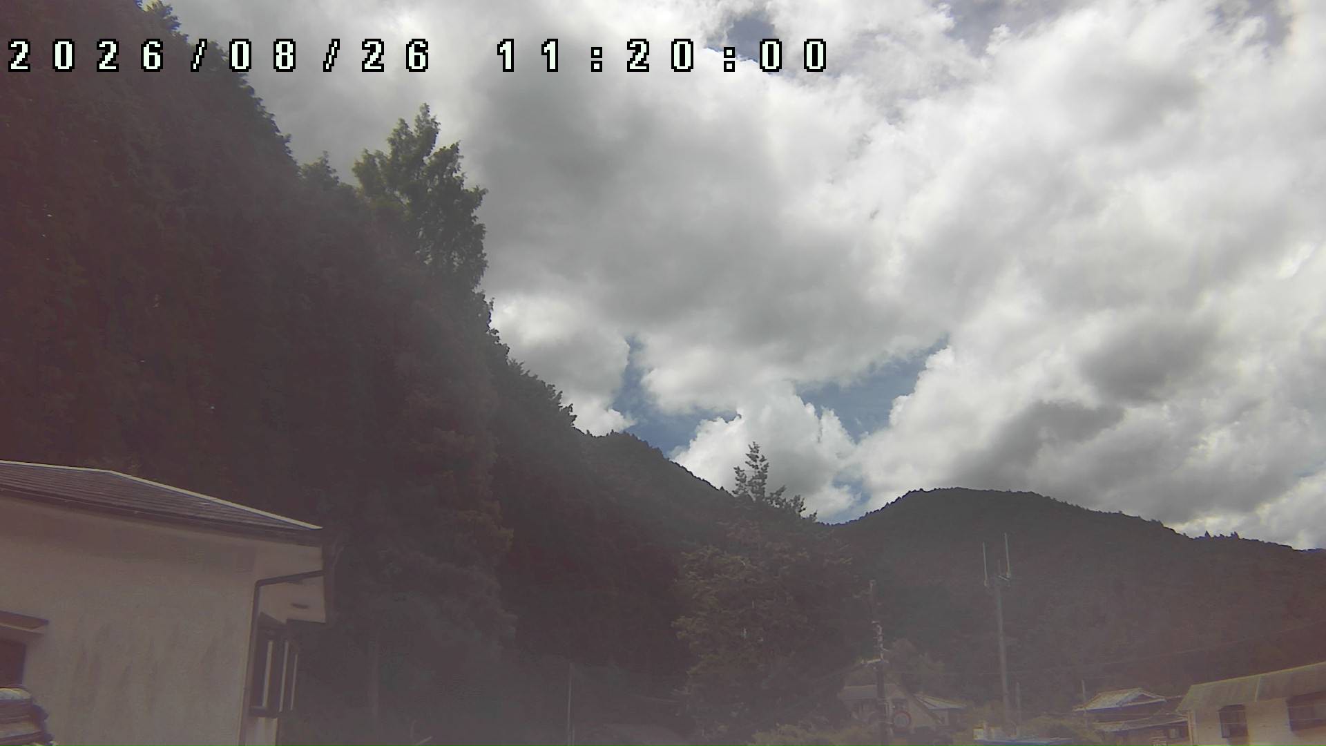 2026年8月26日 11:20ごろの金剛山登山口周辺の空