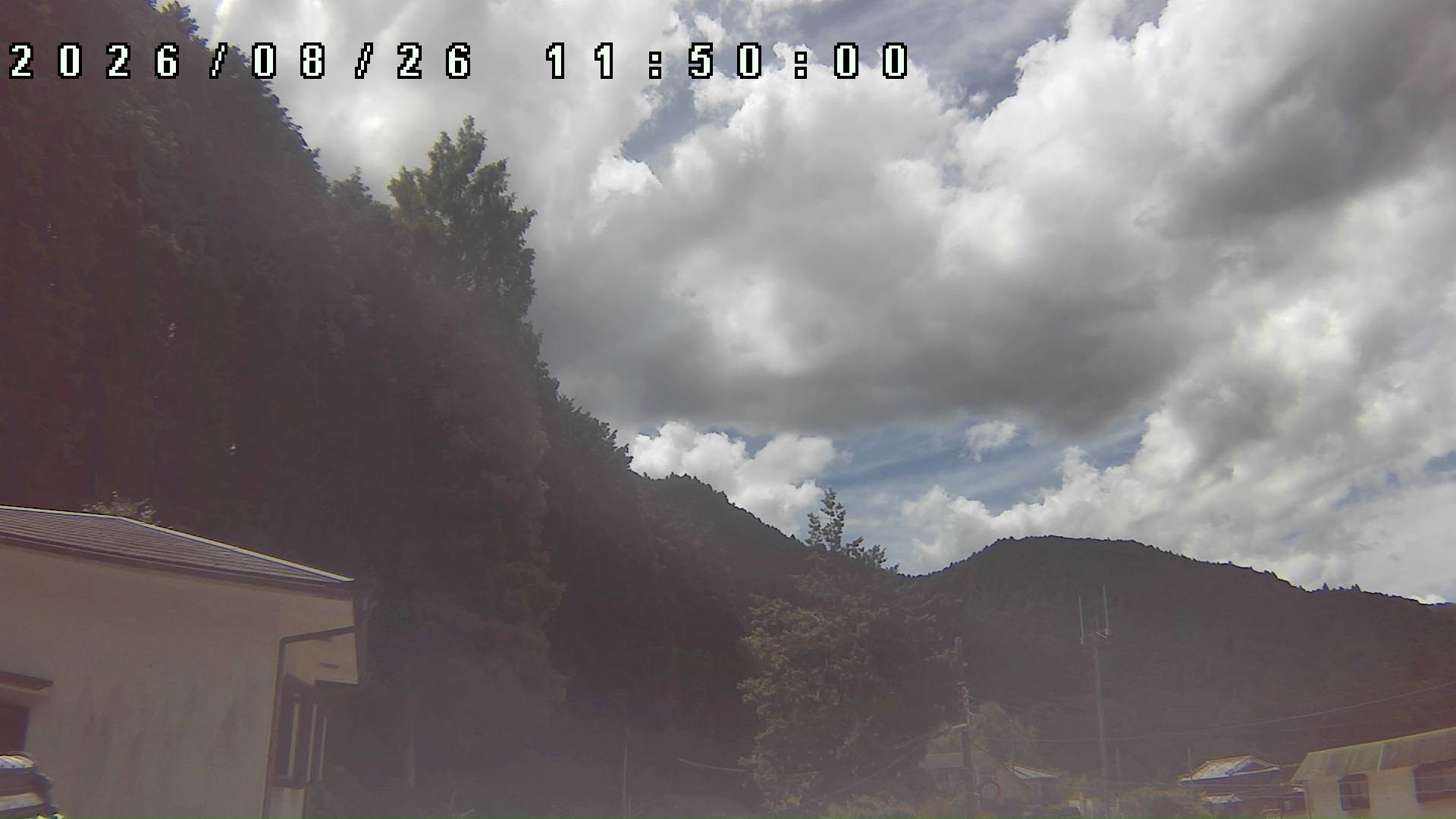 2026年8月26日 11:50ごろの金剛山登山口周辺の空