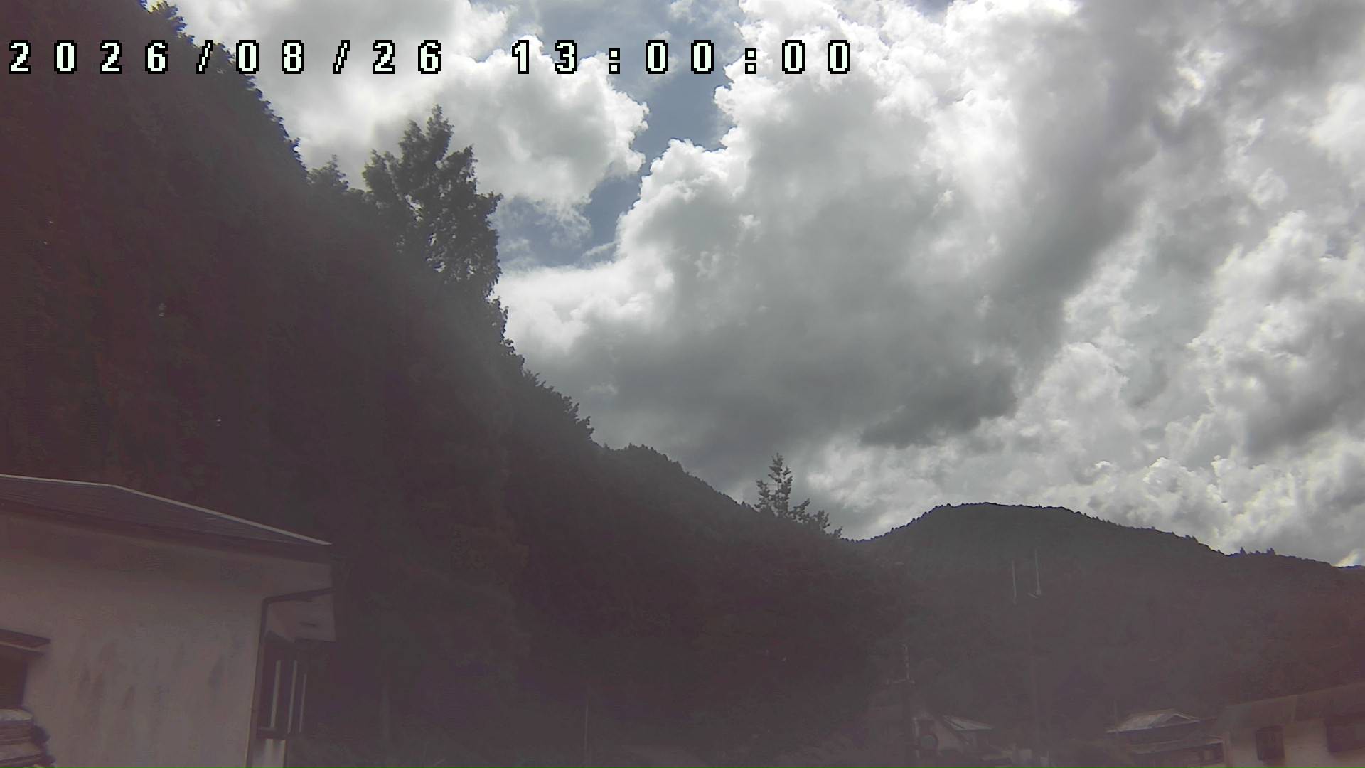 2026年8月26日 13:00ごろの金剛山登山口周辺の空