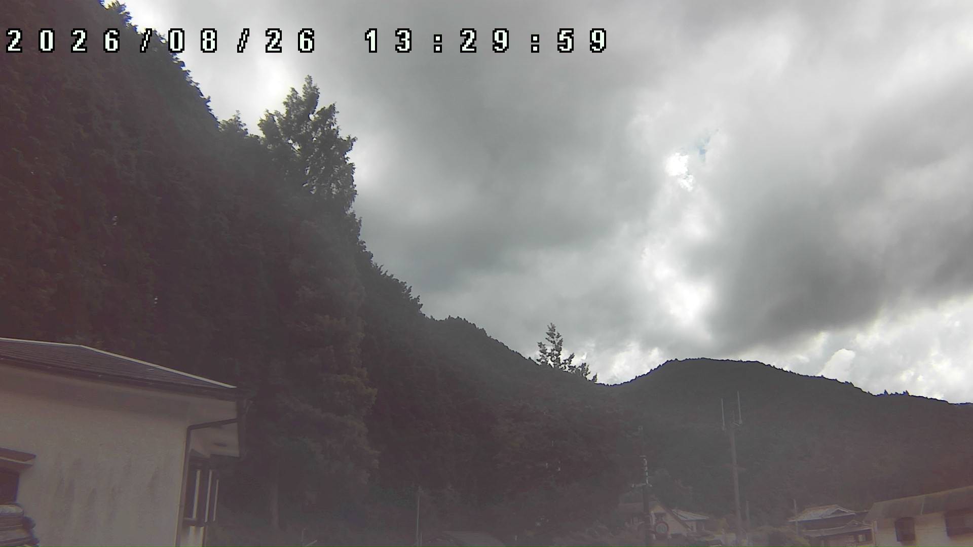 2026年8月26日 13:30ごろの金剛山登山口周辺の空