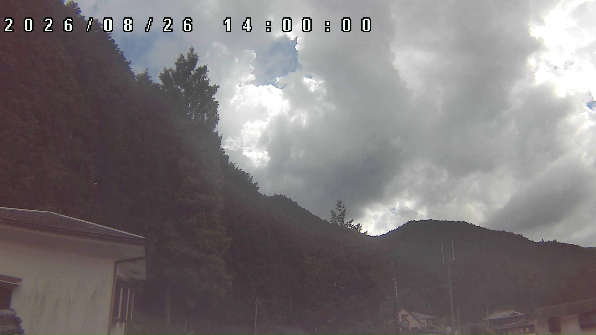 2026年8月26日 14:00ごろの金剛山登山口周辺の空