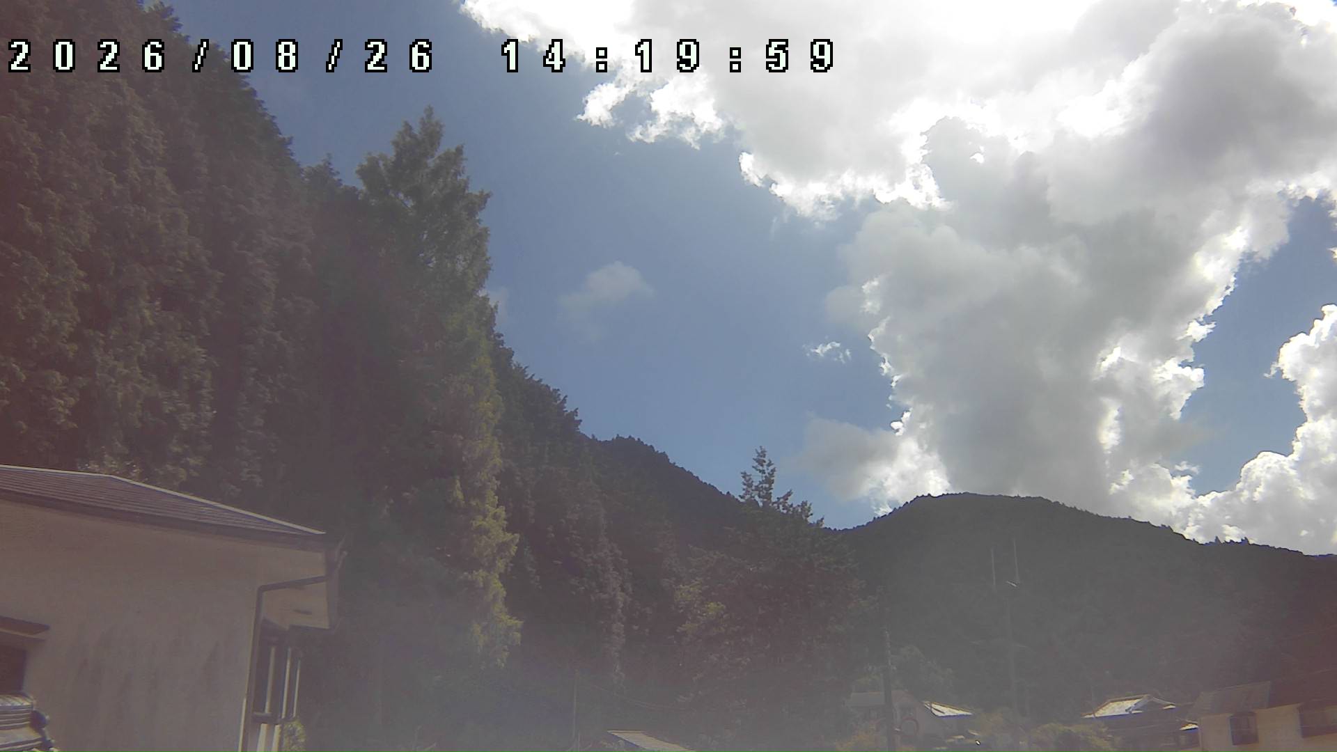 2026年8月26日 14:20ごろの金剛山登山口周辺の空